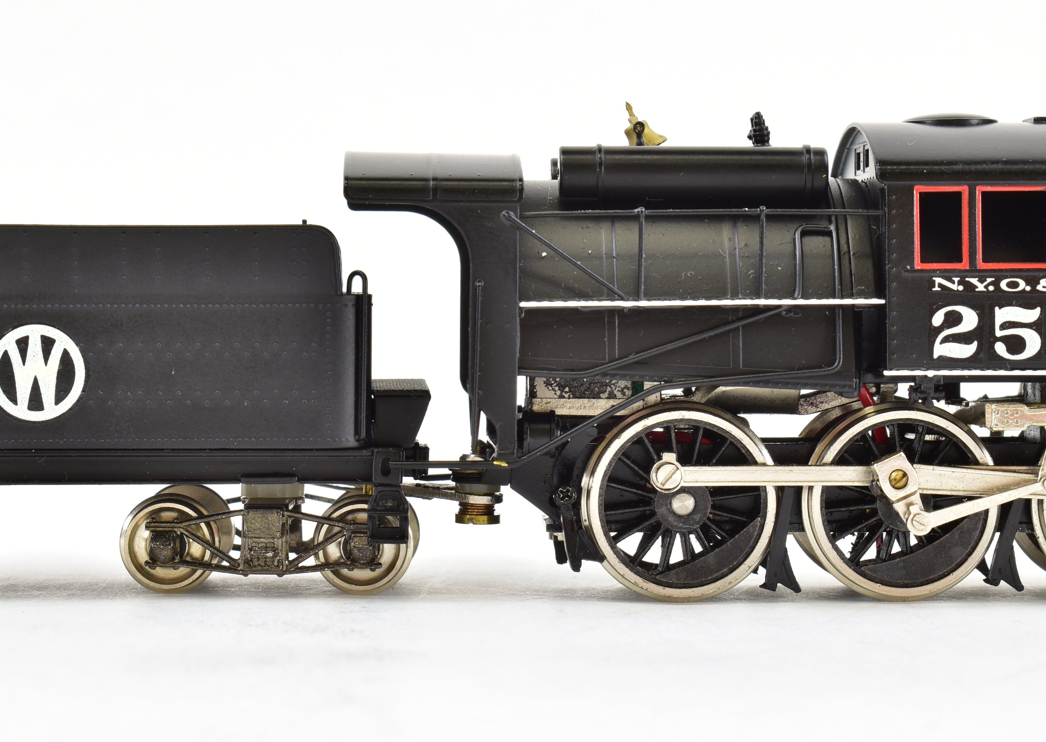 HO Scale Brass Nickel - Plated Model Train: New York Ontario & Western Class U 2 - 6 - 0 Mogul Camelback Steam Locomotive by Nickel Plate Products