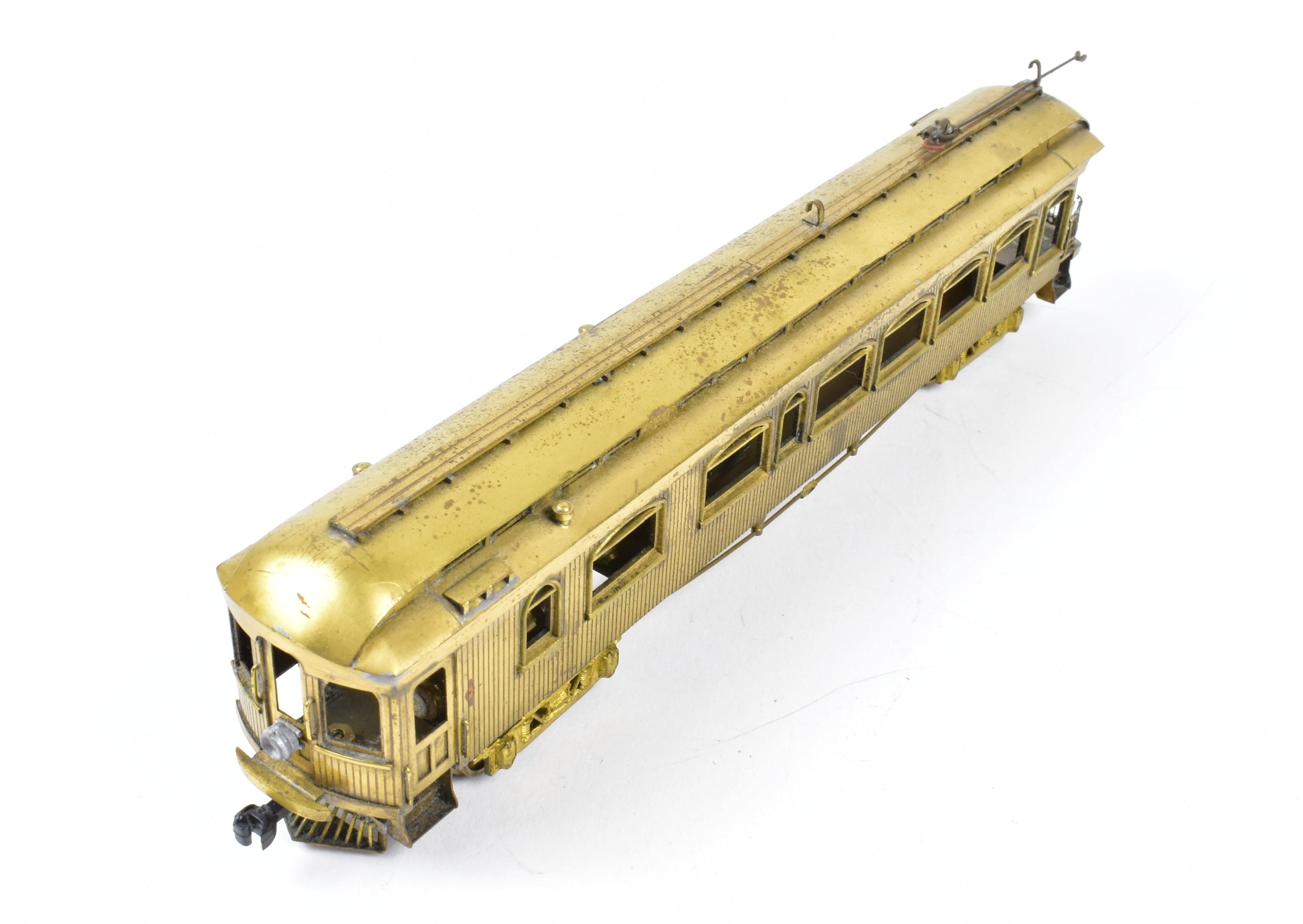 HO Scale Brass Suydam Oregon Electric Railway Niles Wood Interurban Parlor Observation Model with Non - Original Box Having Moderate Shelf Wear
