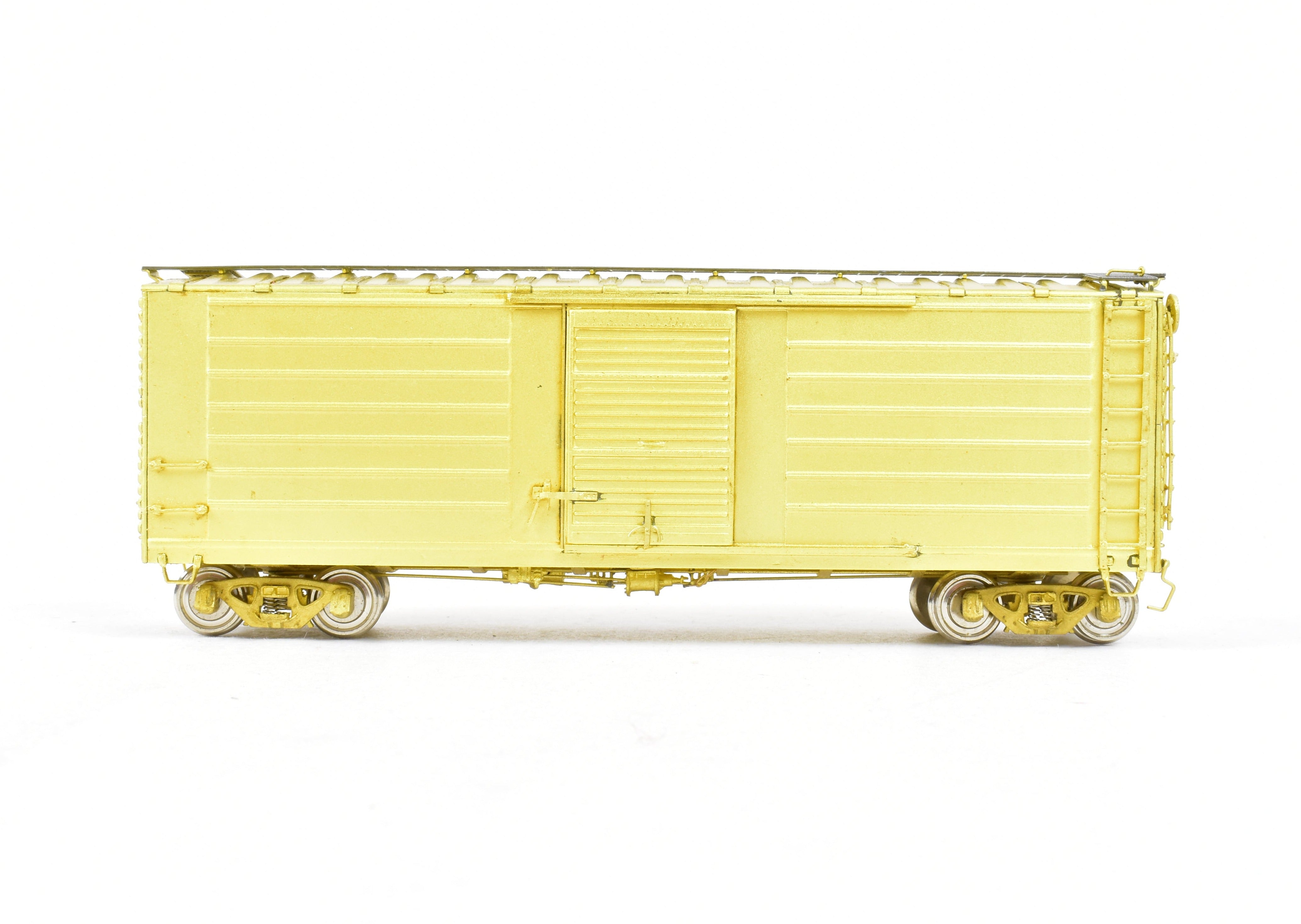 HO Scale Brass NJ International 40' Single Door Ribbed Boxcar - Milwaukee Road