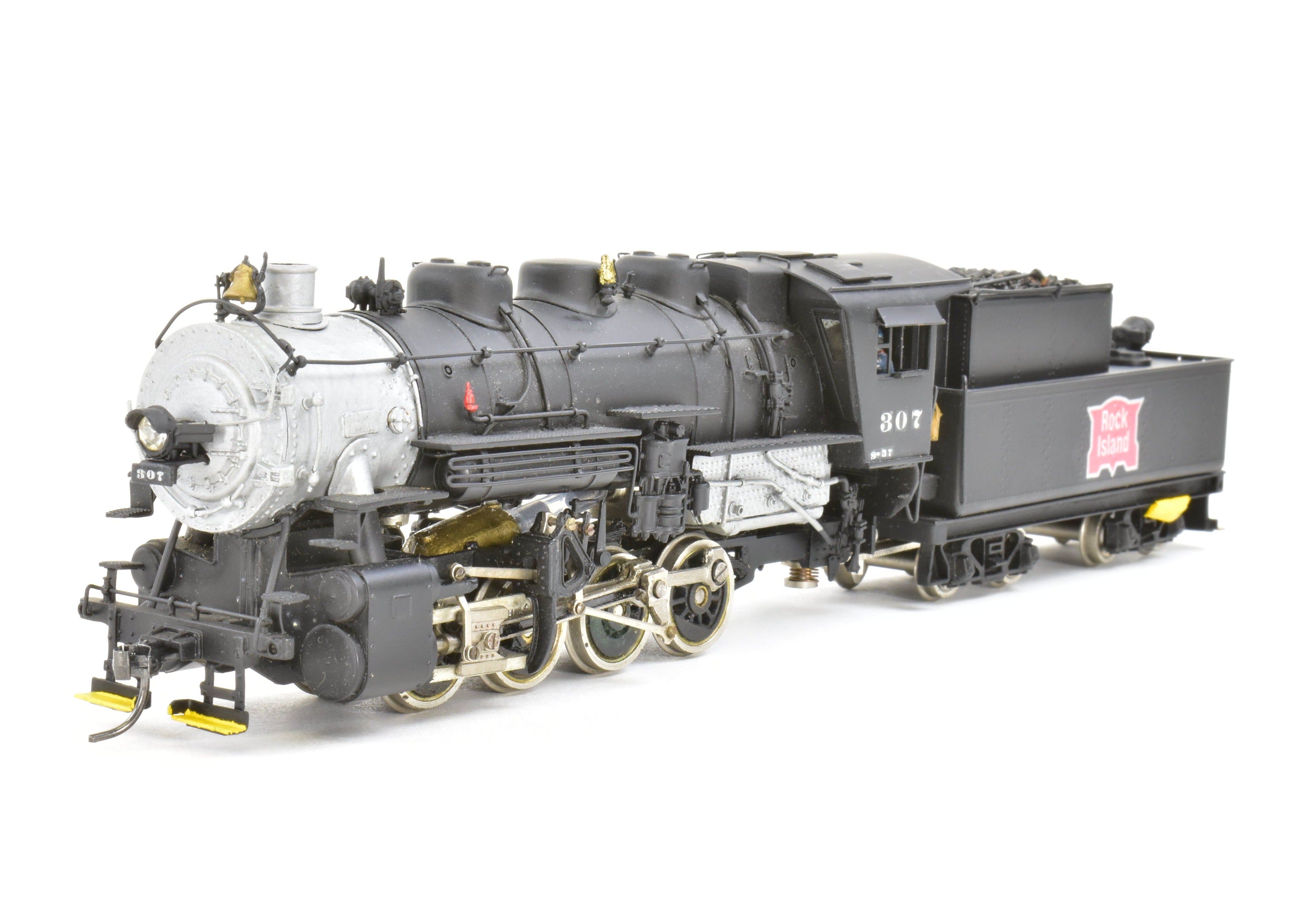 High - Quality HO Scale Brass PFM - Tenshodo CRI&P Rock Island 0 - 8 - 0 Switcher Locomotive Model, FP No. 307