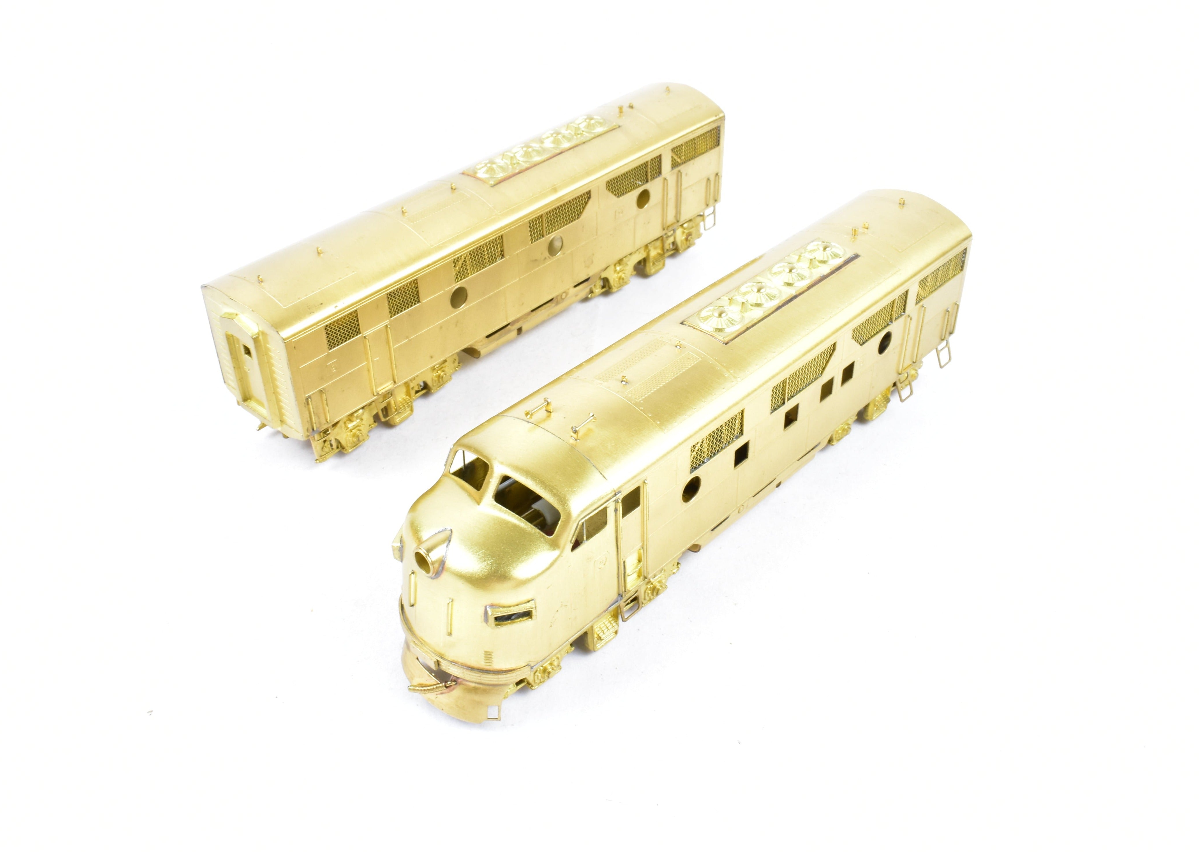 High - Quality HO Scale Brass Nickel - Plated NPP EMD Phase 2 F - 3 A/B Set for Various Railroads