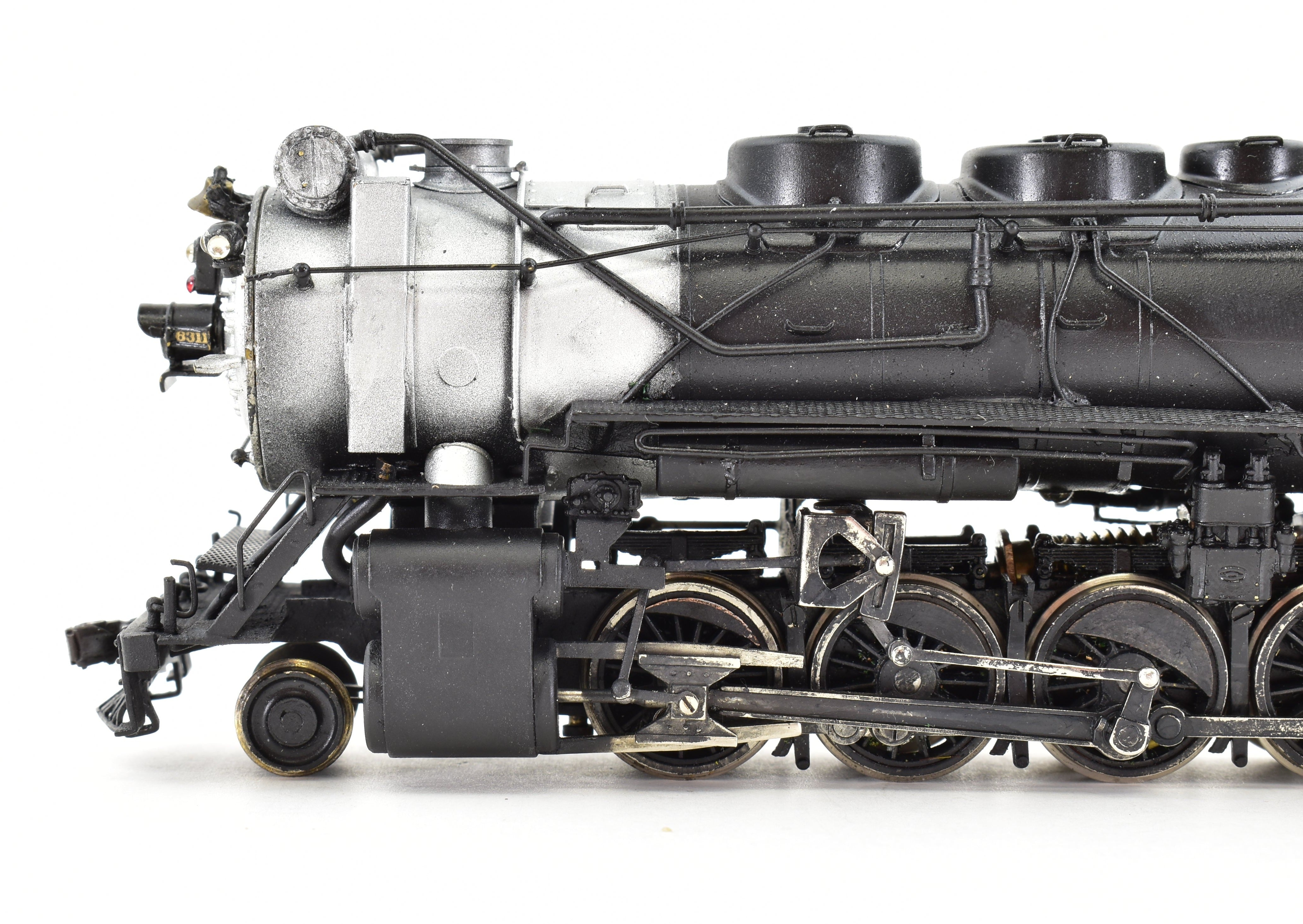 HO Scale Brass Nickel - Plated NPP CB&Q Burlington Route 2 - 10 - 4 Class M - 4 Custom Painted Locomotive