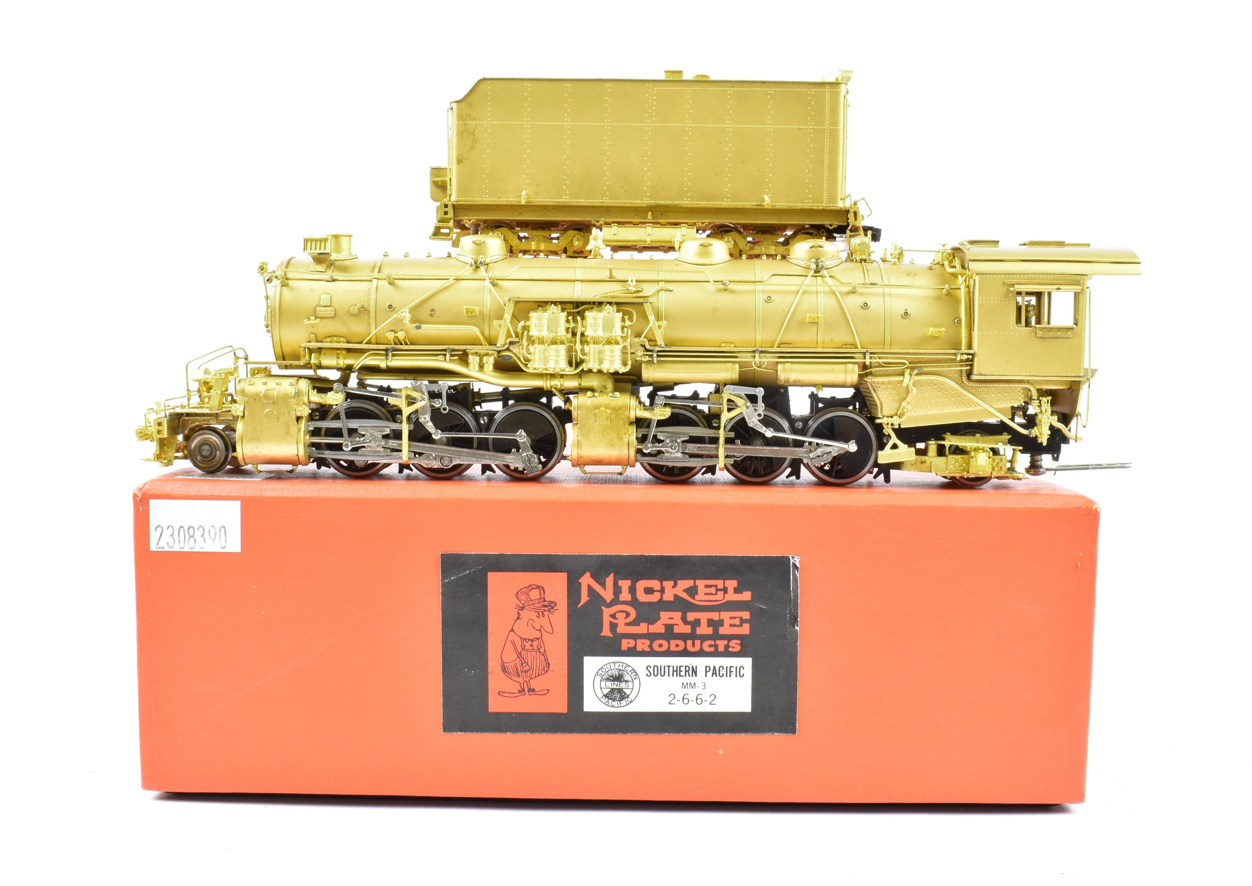 HO Scale Brass Nickel Plate Products - Southern Pacific 2-6-6-2 MM-3 Model Train with Nickel Plating