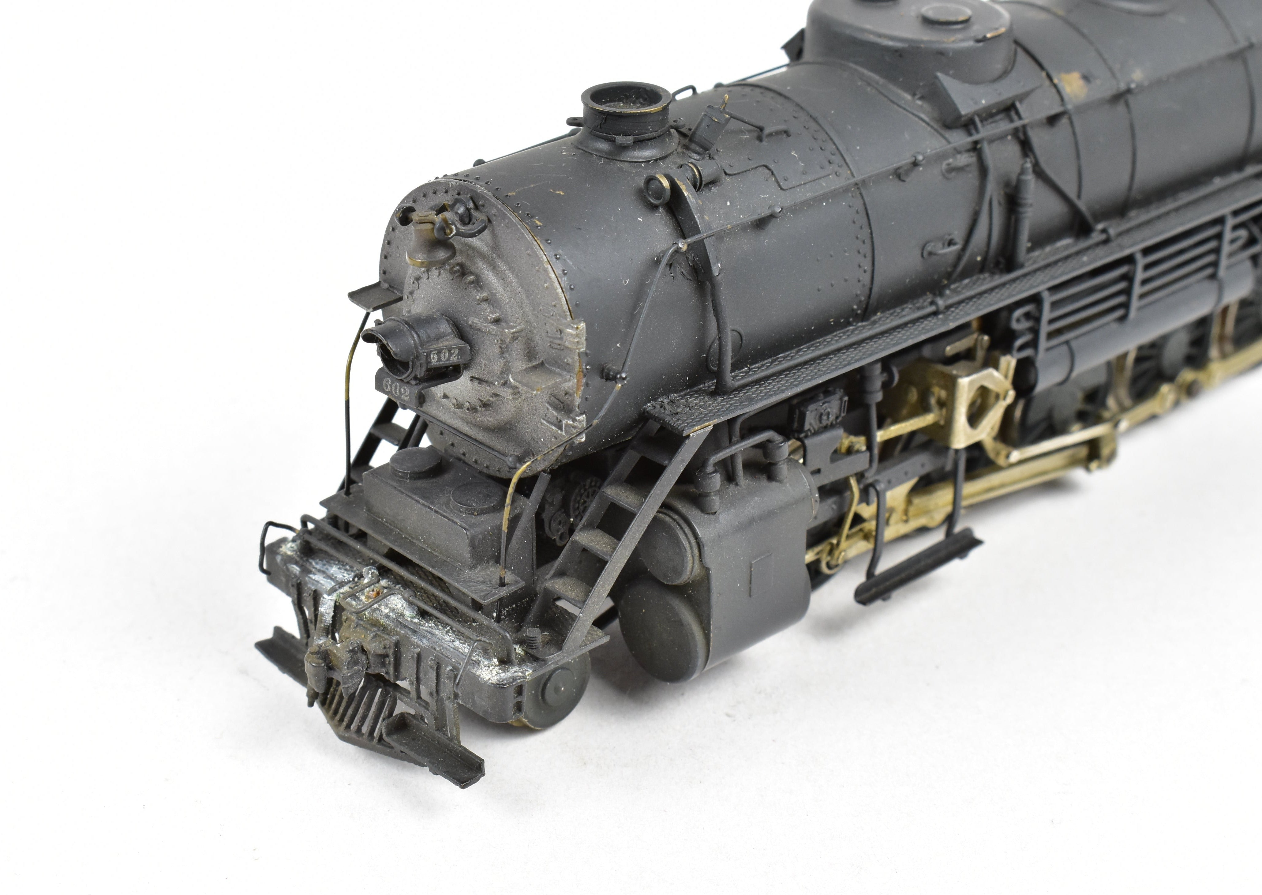 HO Scale Brass Nickel Plated Model Train - Bessemer & Lake Erie 2-10-4 FP No. 608 Reboxxed Version