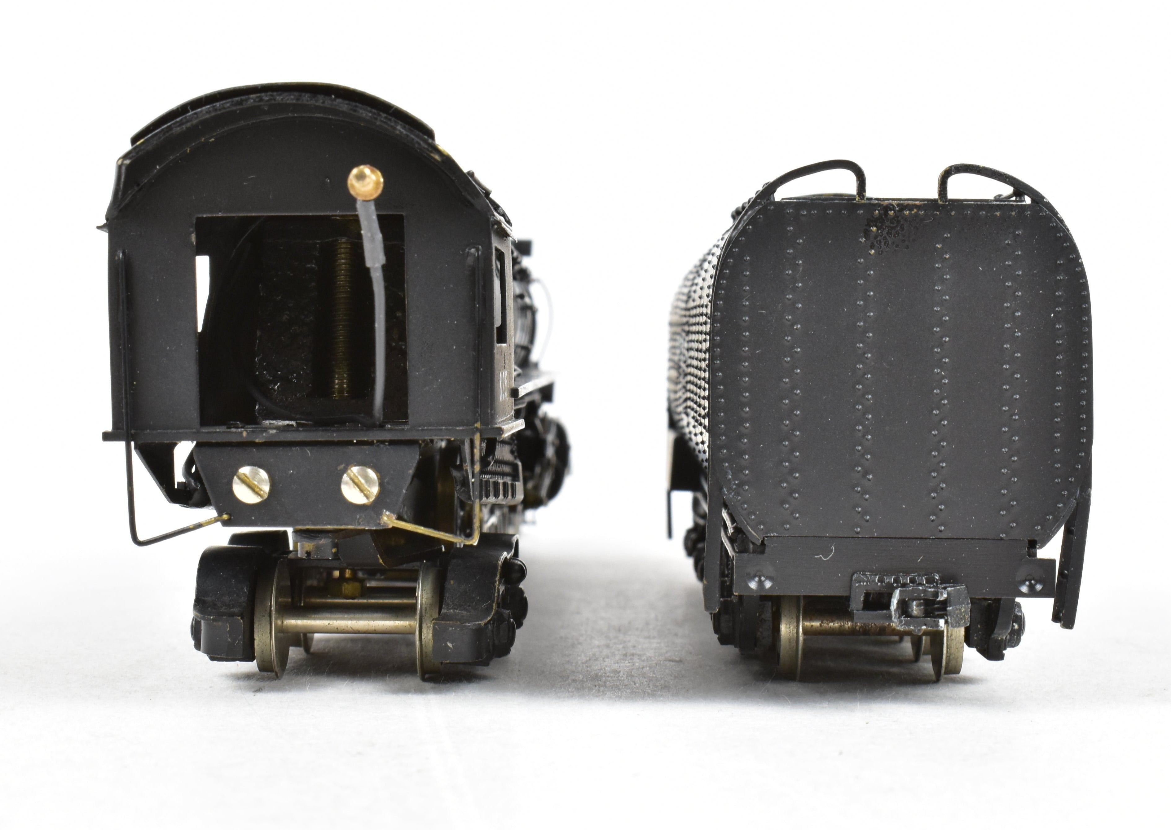 Handmade HO Scale Brass Pacific Fast Mail Model Train - Union Pacific 4-8-4 FEF-2, Painted Black, Mid-1950s, One of Three Limited Edition