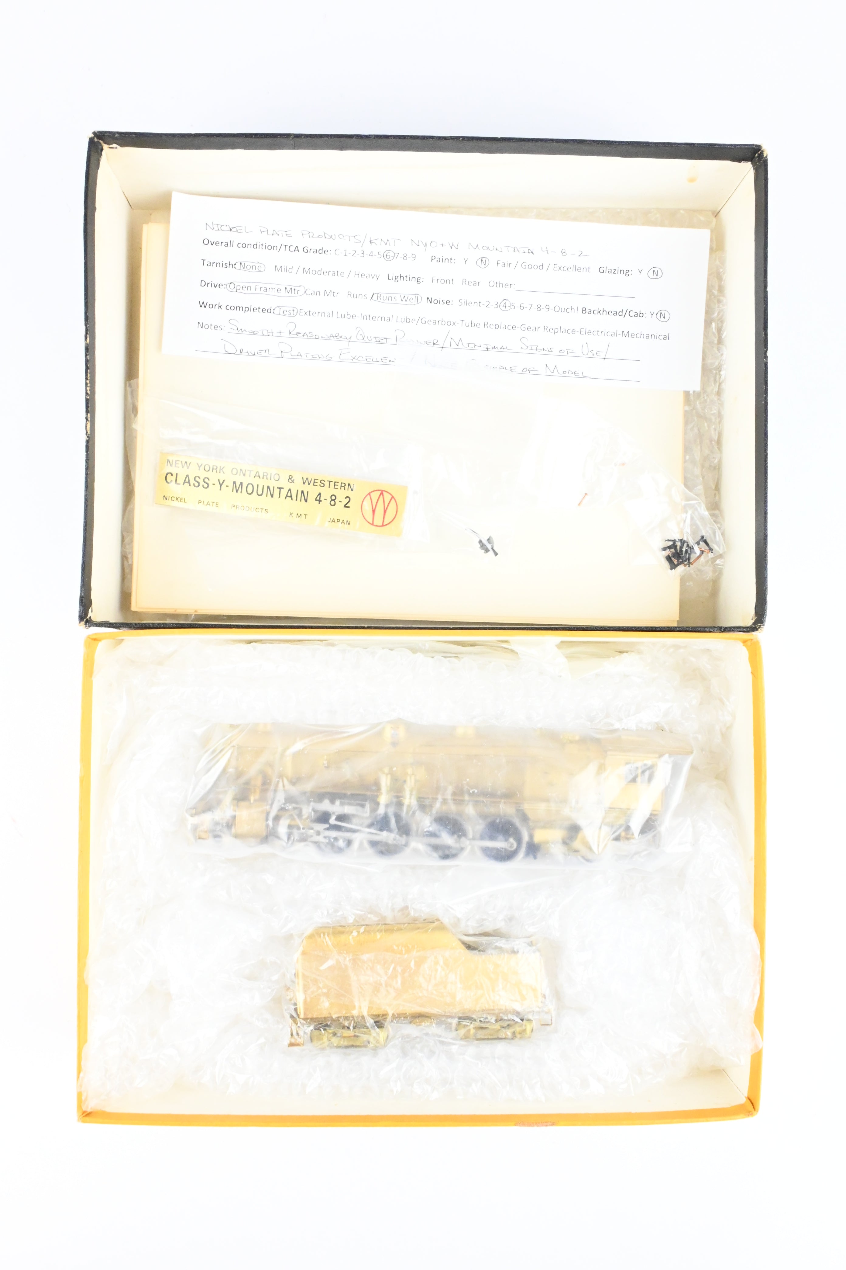 HO Scale Brass Nickel-Plated Model Train - New York Ontario & Western Class Y 4-8-2 Mountain Steam Locomotive by Nickel Plate Products