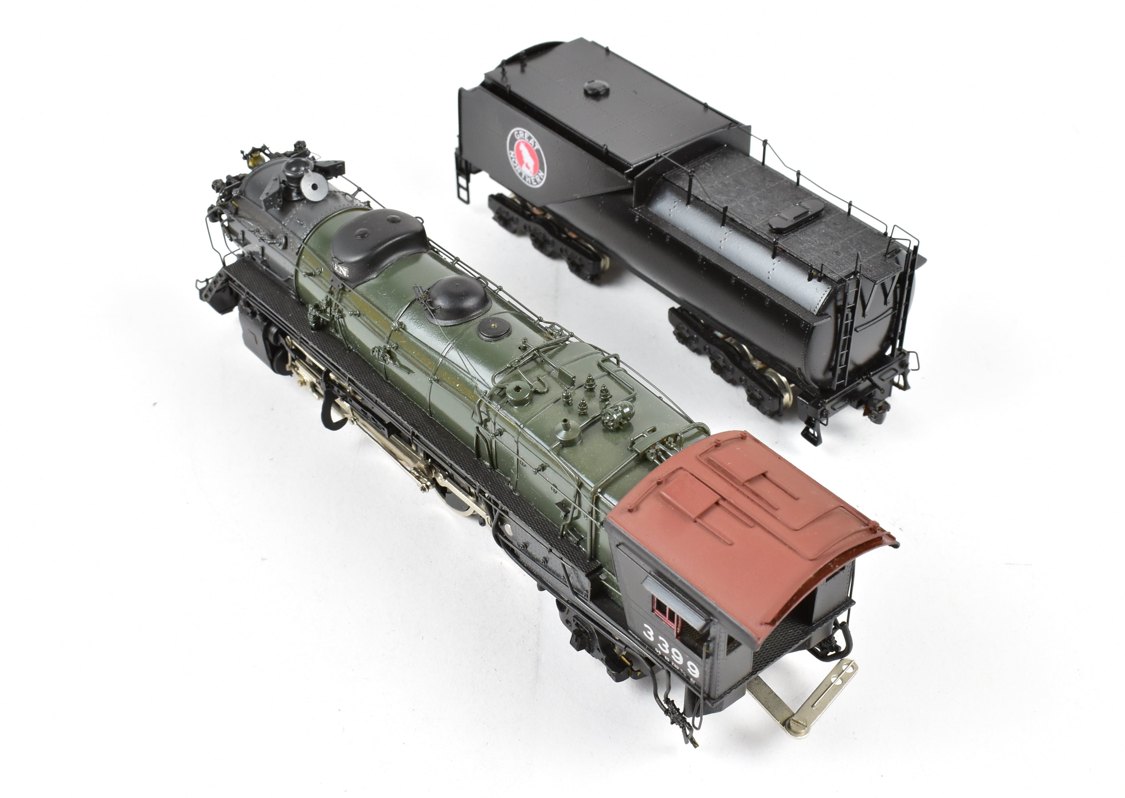 HO Scale Brass Great Northern 2-8-2 Class O-8 Open Cab Custom Painted Sunset Model