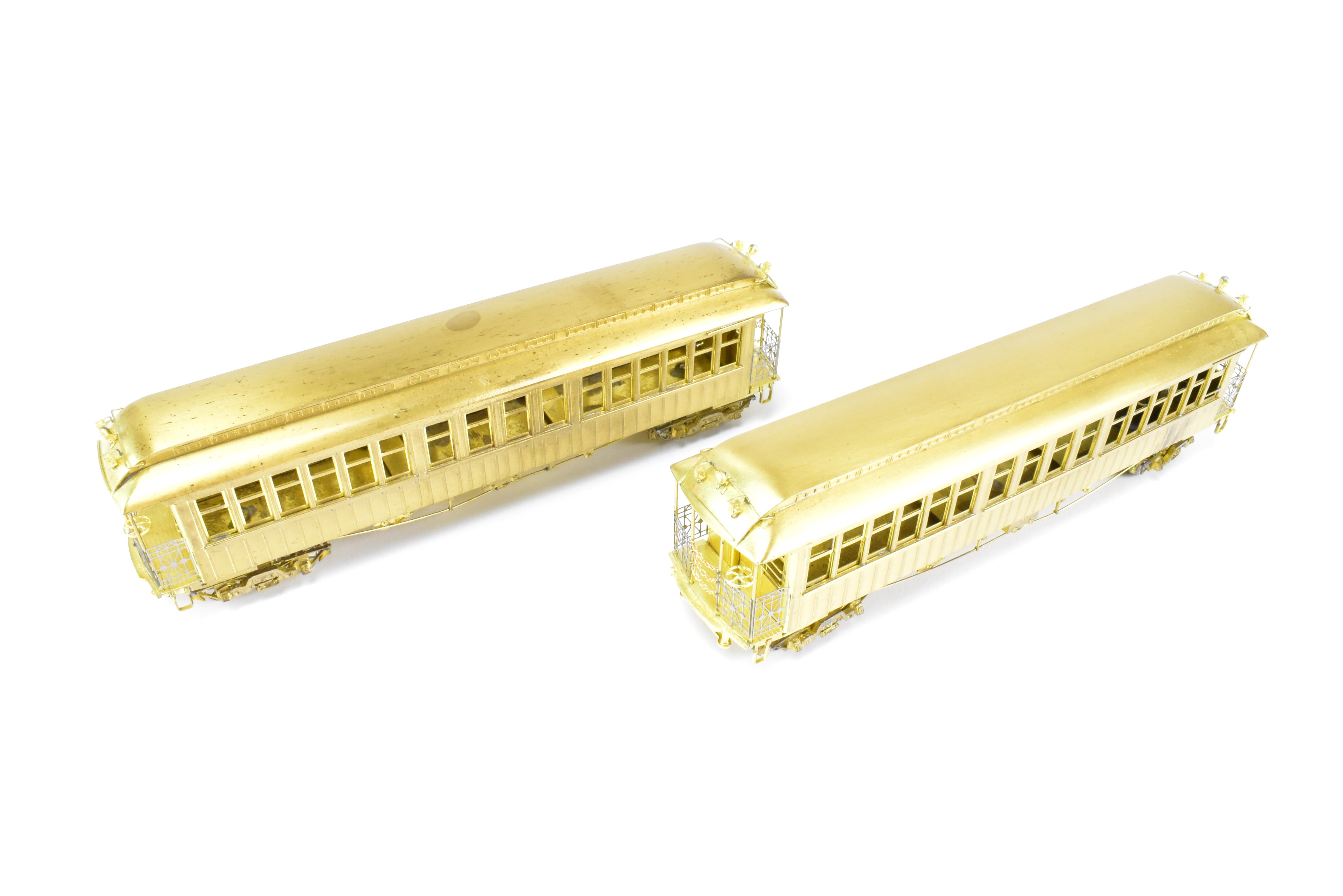 HO Scale Brass Model Train Set by MTS Imports - Manhattan Elevated Railway and Chicago & South Side Rapid Transit Elevated 2 Car Set