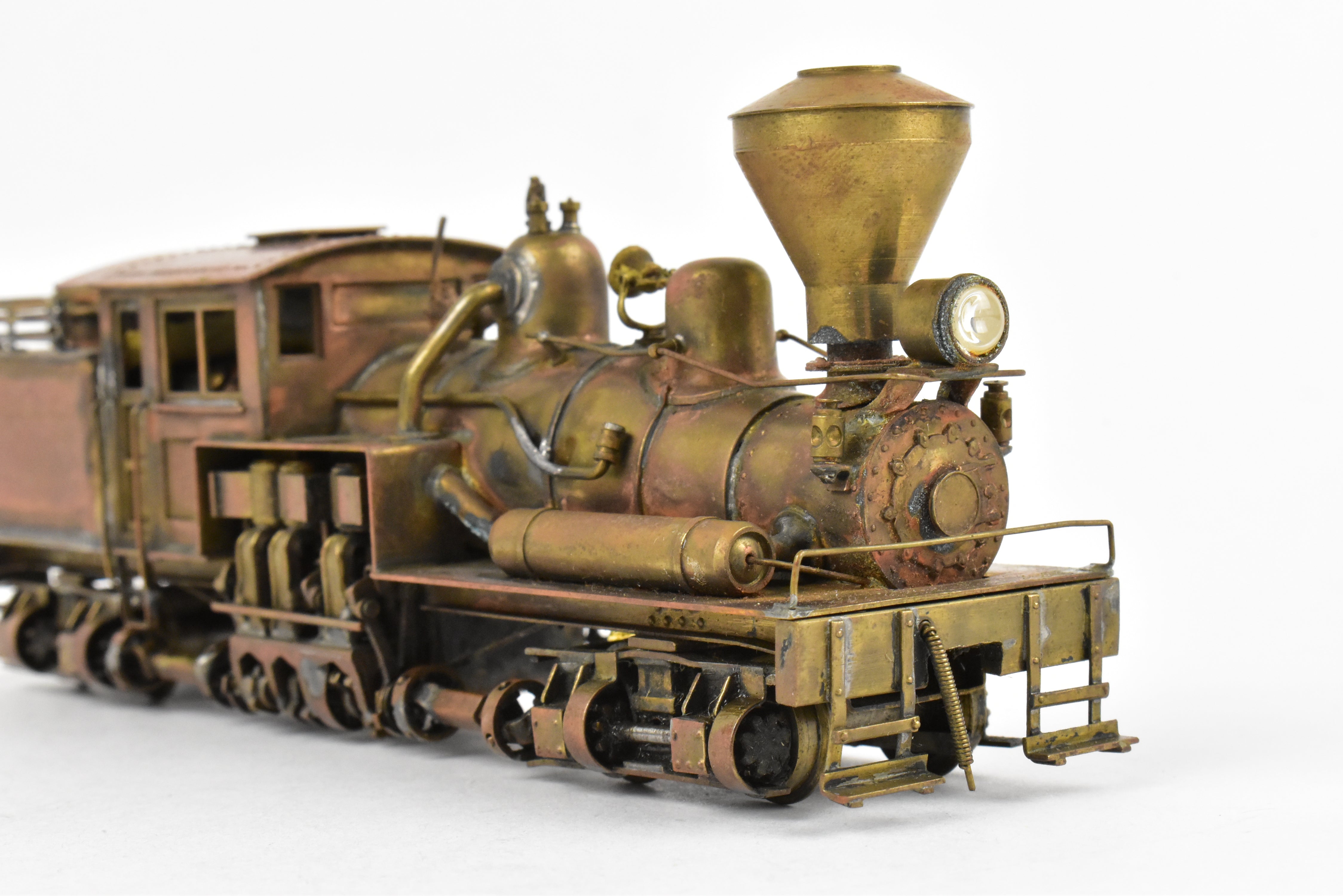 1955 HO Brass PFM - United 2-Truck Class B Shay Geared Locomotive in REBOXX