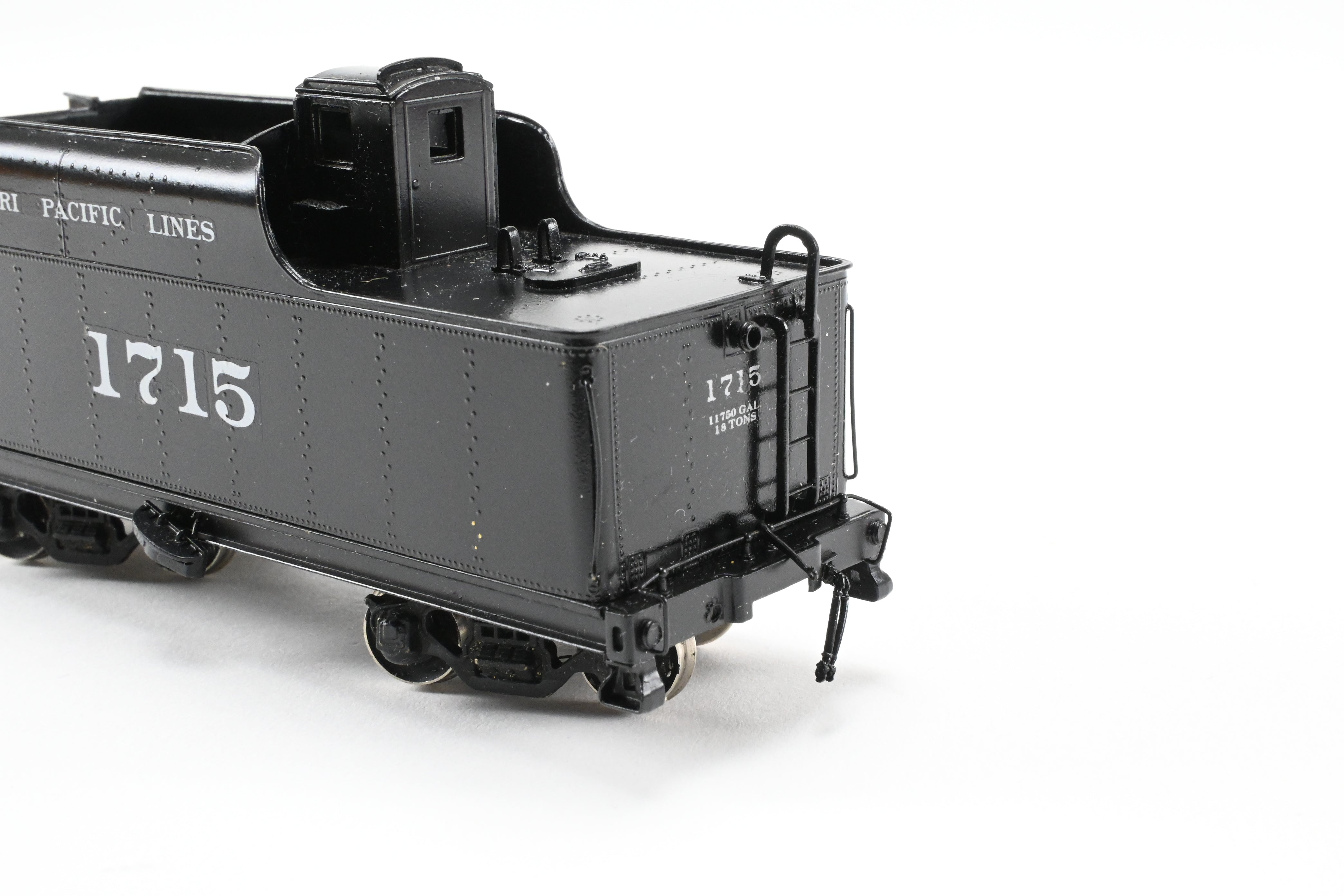 HO Scale Brass Missouri Pacific 2-10-2 Steam Locomotive Tender Model No. 1715 by Sunset Models - Tender Only