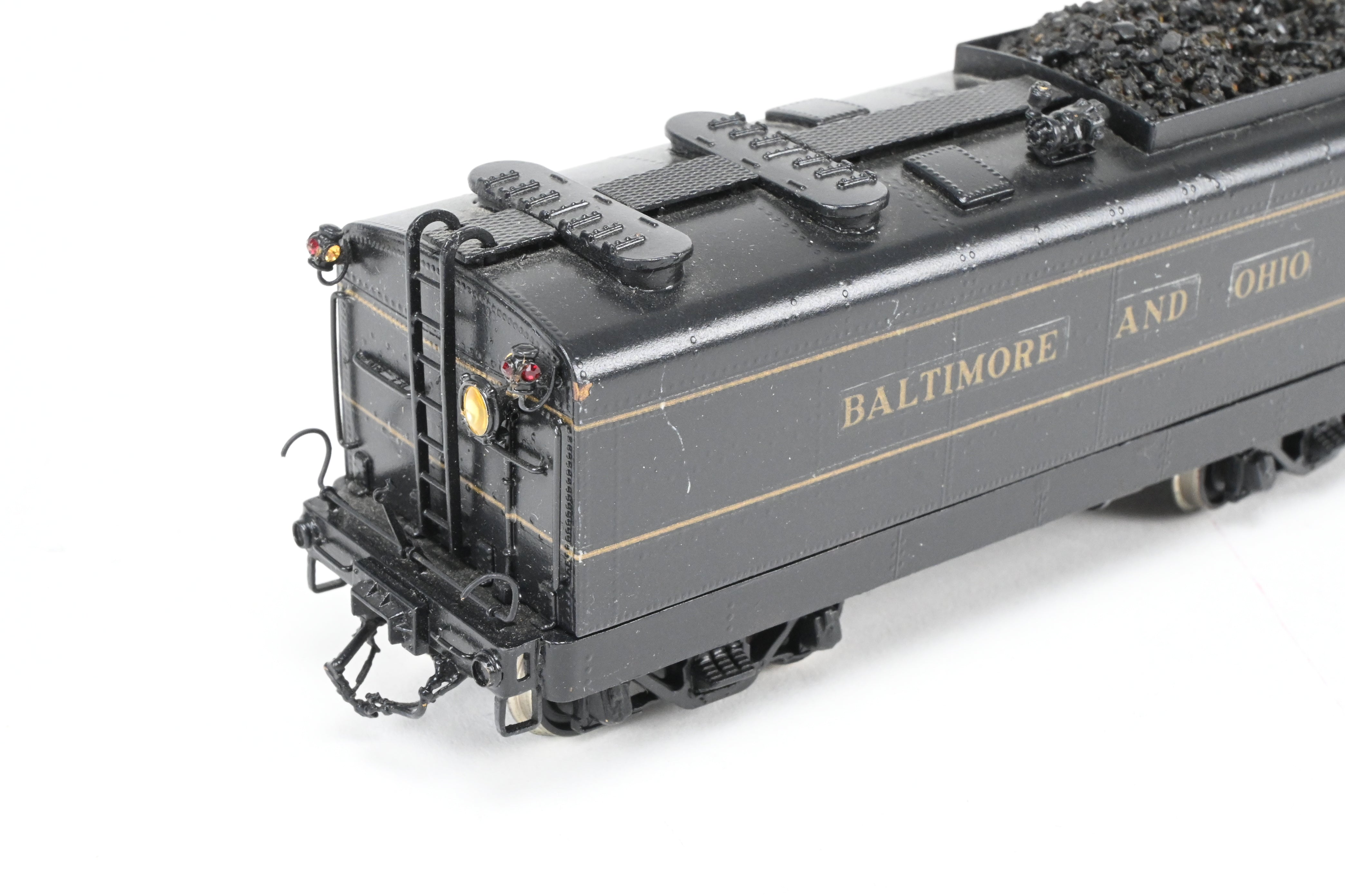 HO Scale Custom Painted Brass Tender for B&O - Baltimore & Ohio Class V-2 “Lord Baltimore” 4-6-4 Locomotive, No Box Included