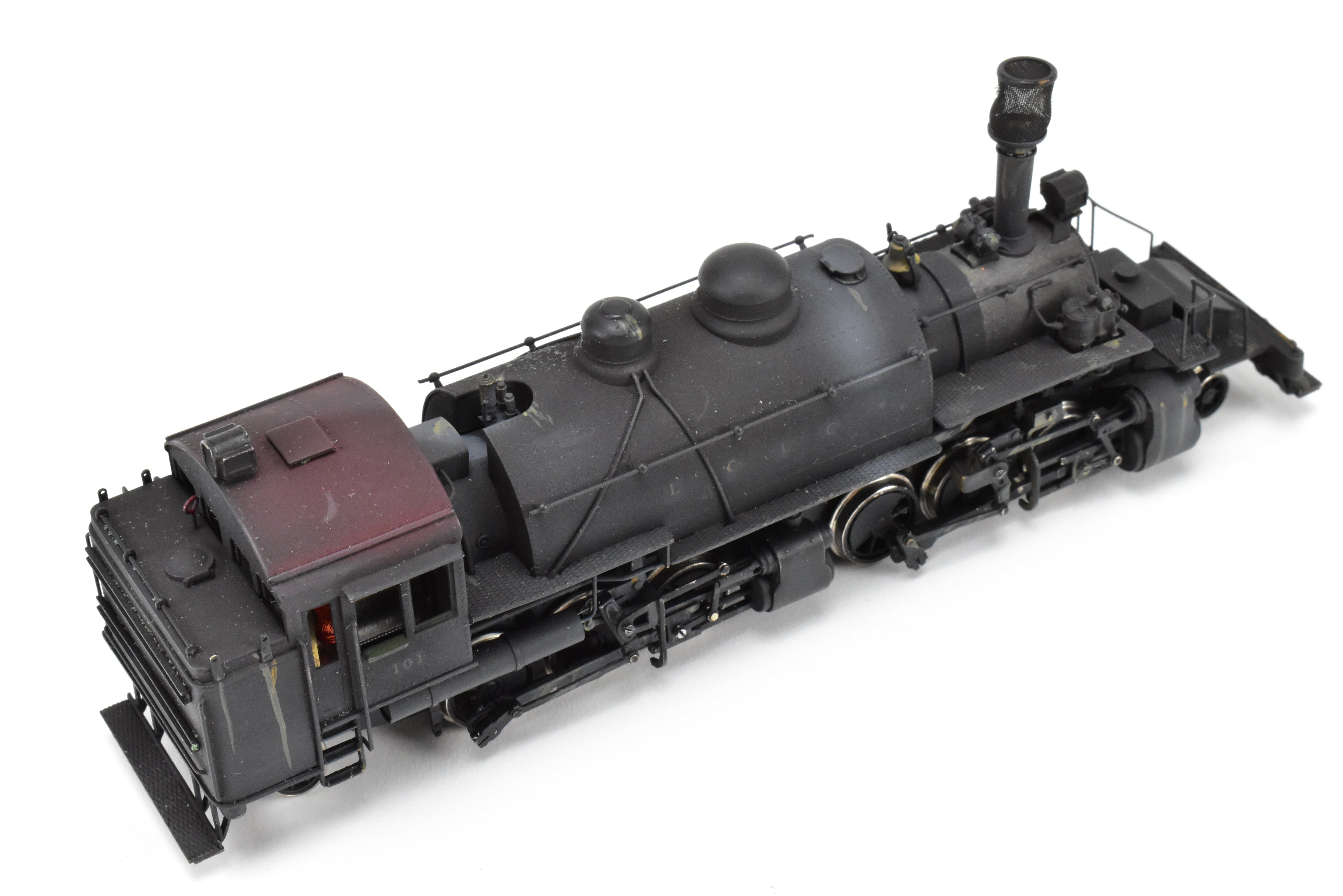 HO Brass NWSL Baldwin 2-6-6-2T Saddle Tank Logging Mallet, Unlettered Custom Painted