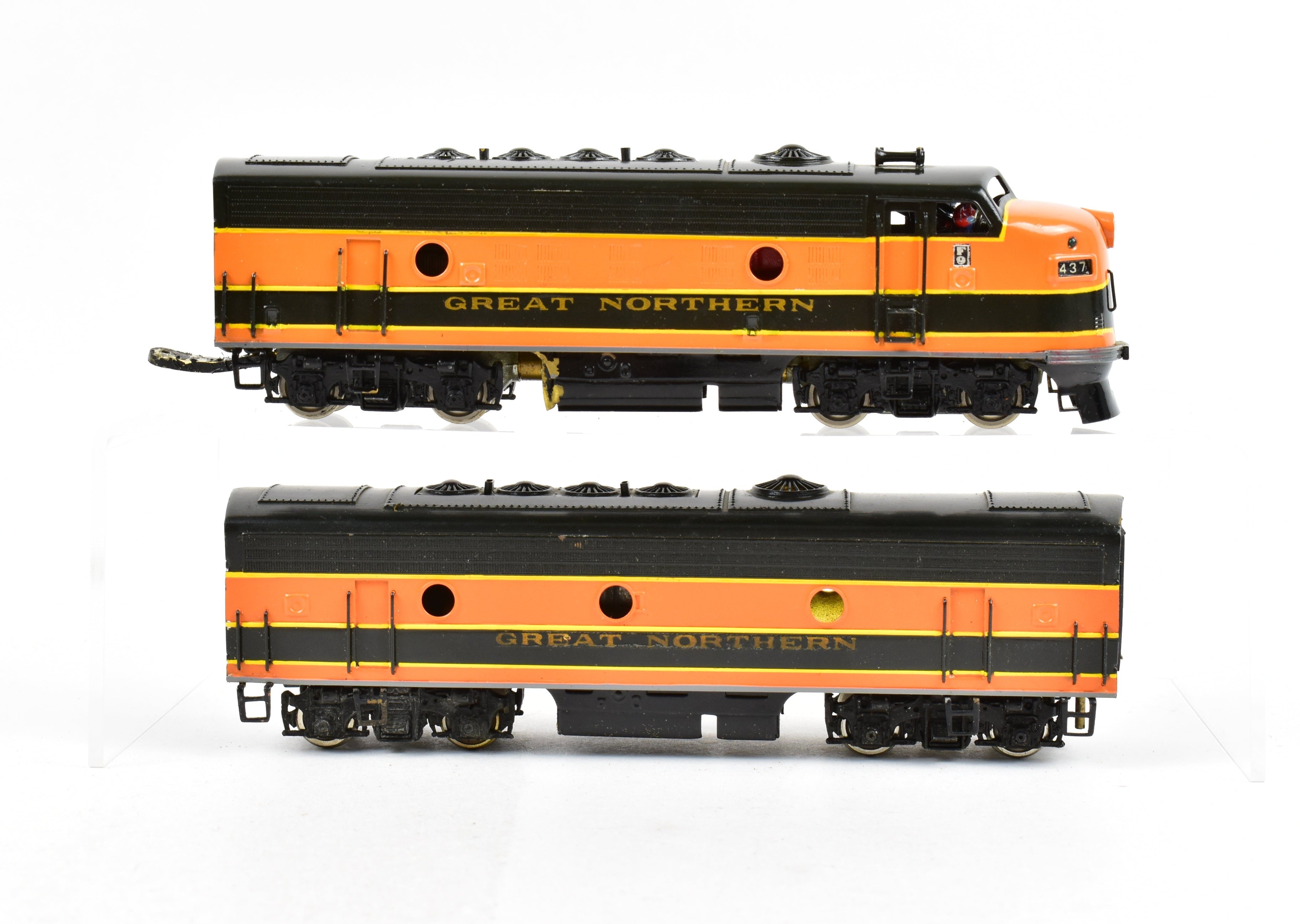 HO Scale Brass Tenshodo Great Northern F7 A/B Pair Factory-Painted Models