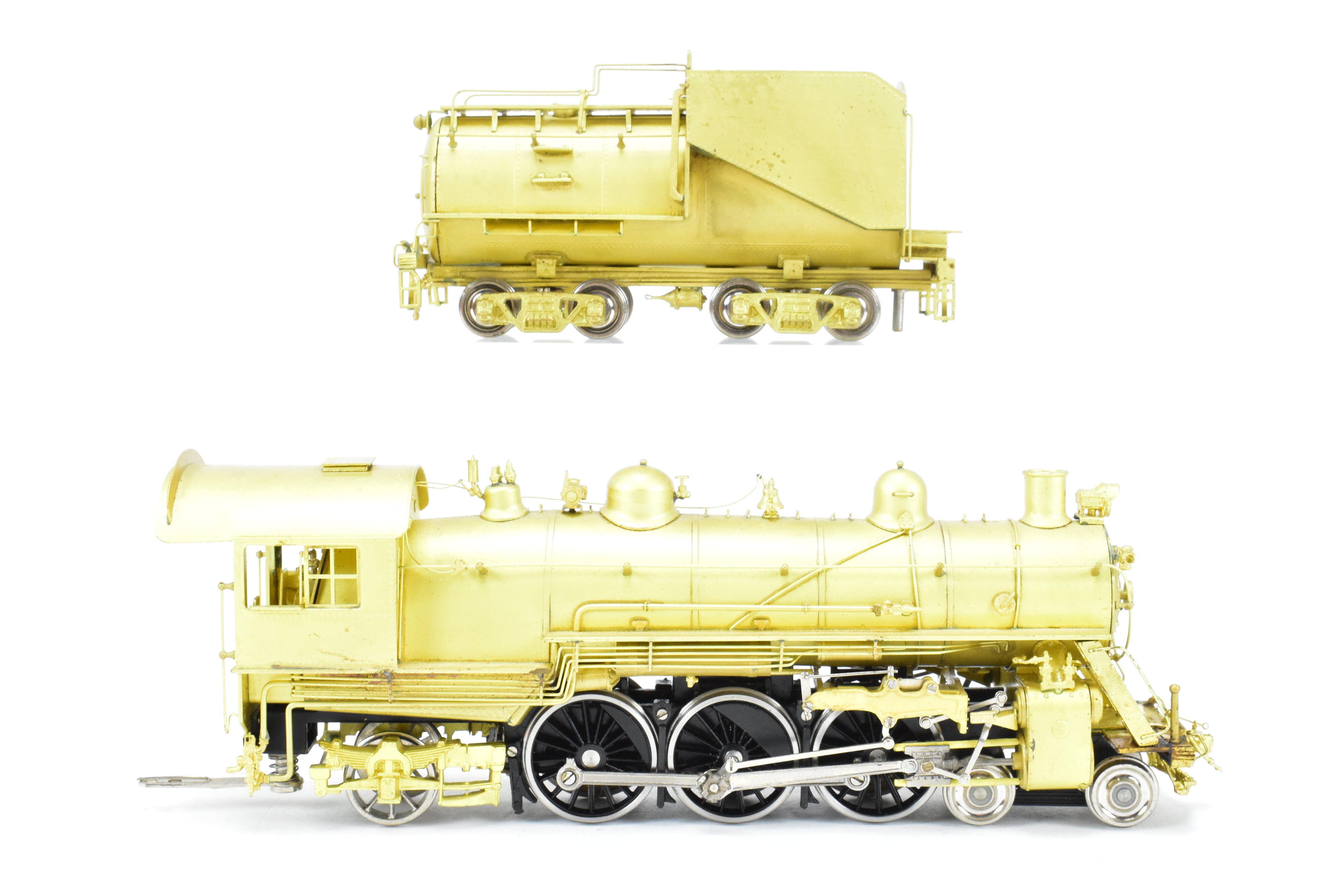 HO Scale Brass Erie Railroad K-1 4-6-2 Nickel-Plated Model - As Is