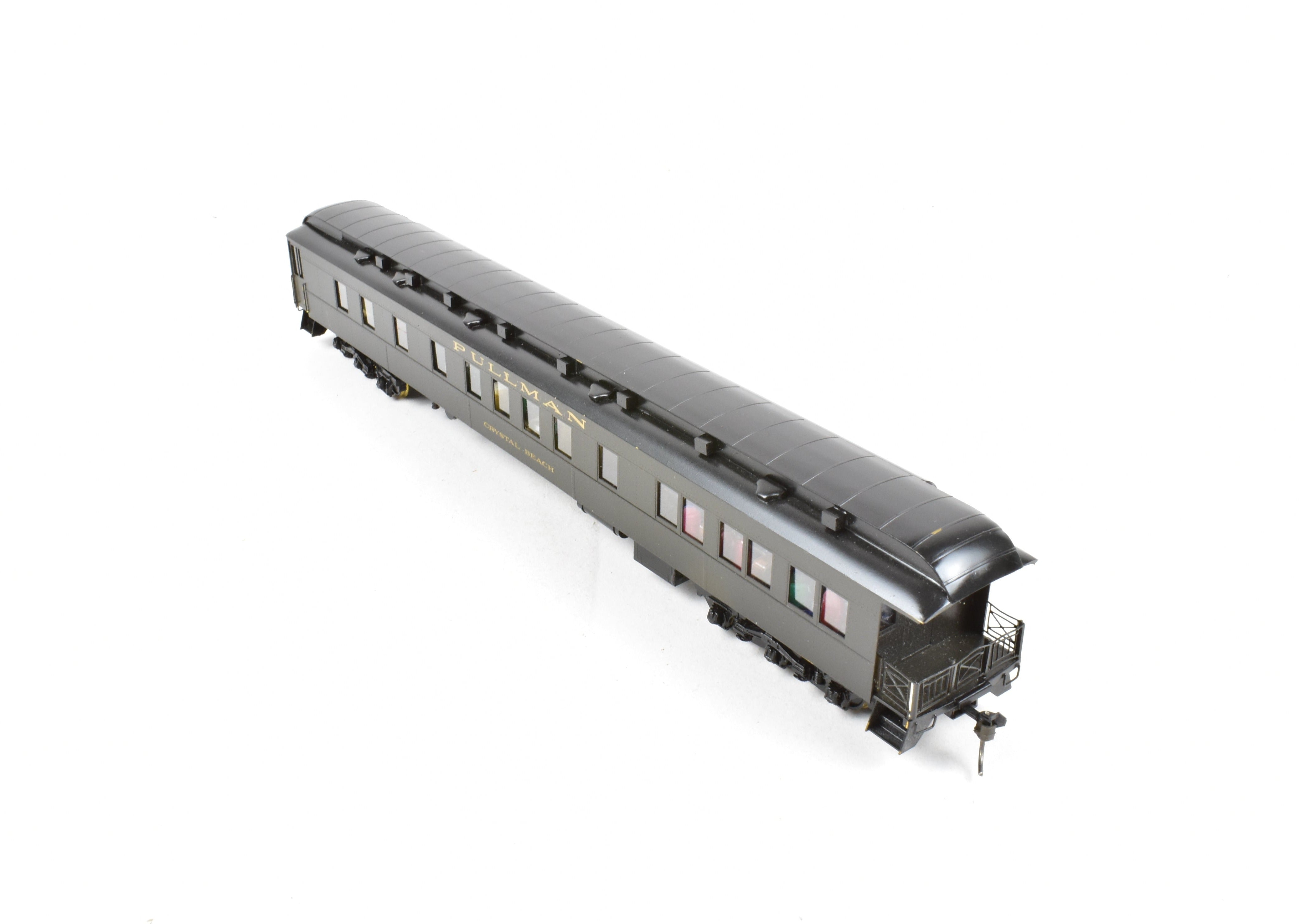 HO Scale Brass Lambert Pullman Heavyweight 3 - 2 Observation Car with Central Valley Trucks