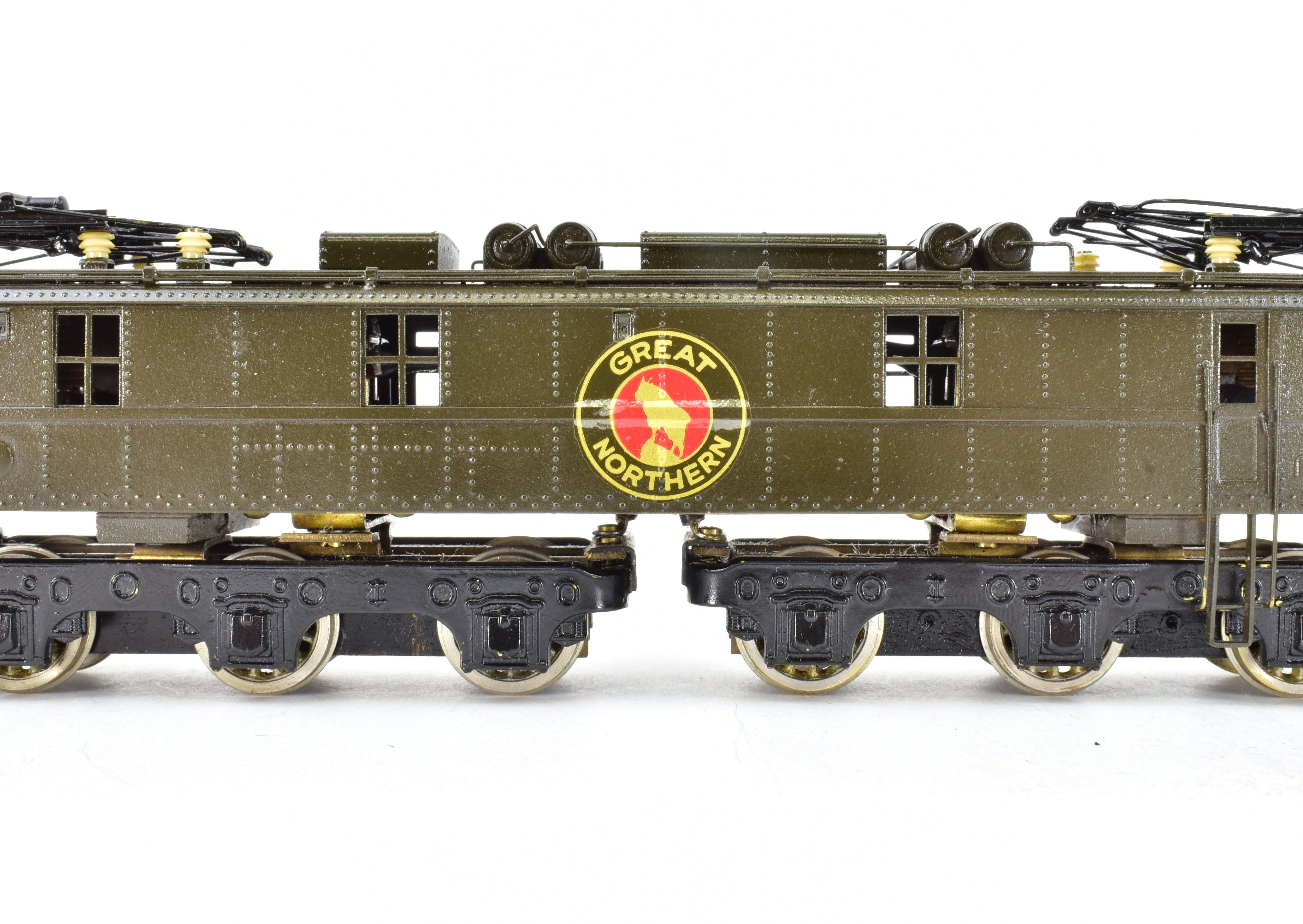 HO Scale Brass Max Gray Great Northern Y - 1 Electric Locomotive with Custom Green Paint, Model CP No. 5014