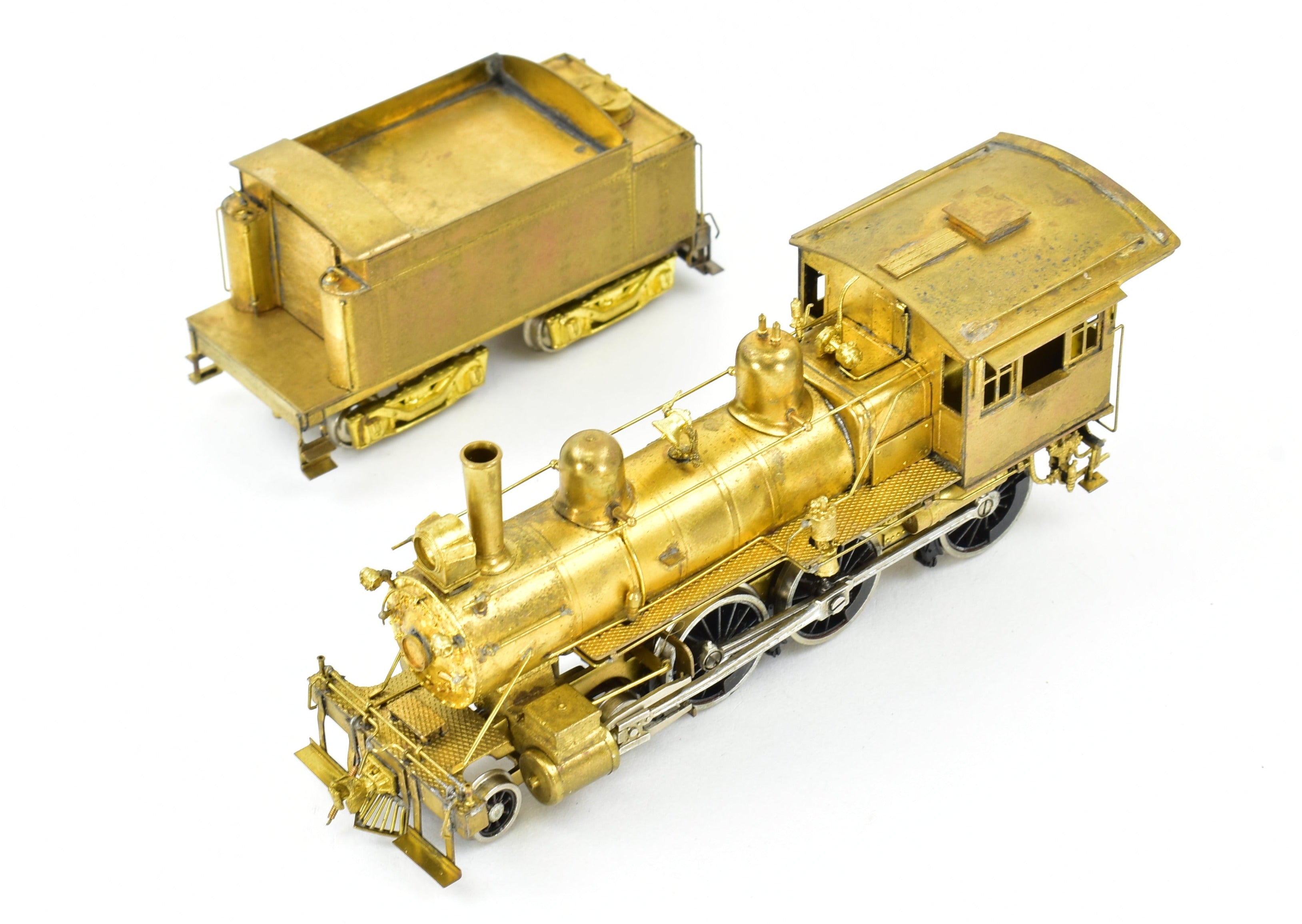 HO Scale Brass Nickel-Plated Model Train - CB&Q - Burlington Route K-2 4-6-0 Ten Wheeler, Produced by Nickel Plate Products