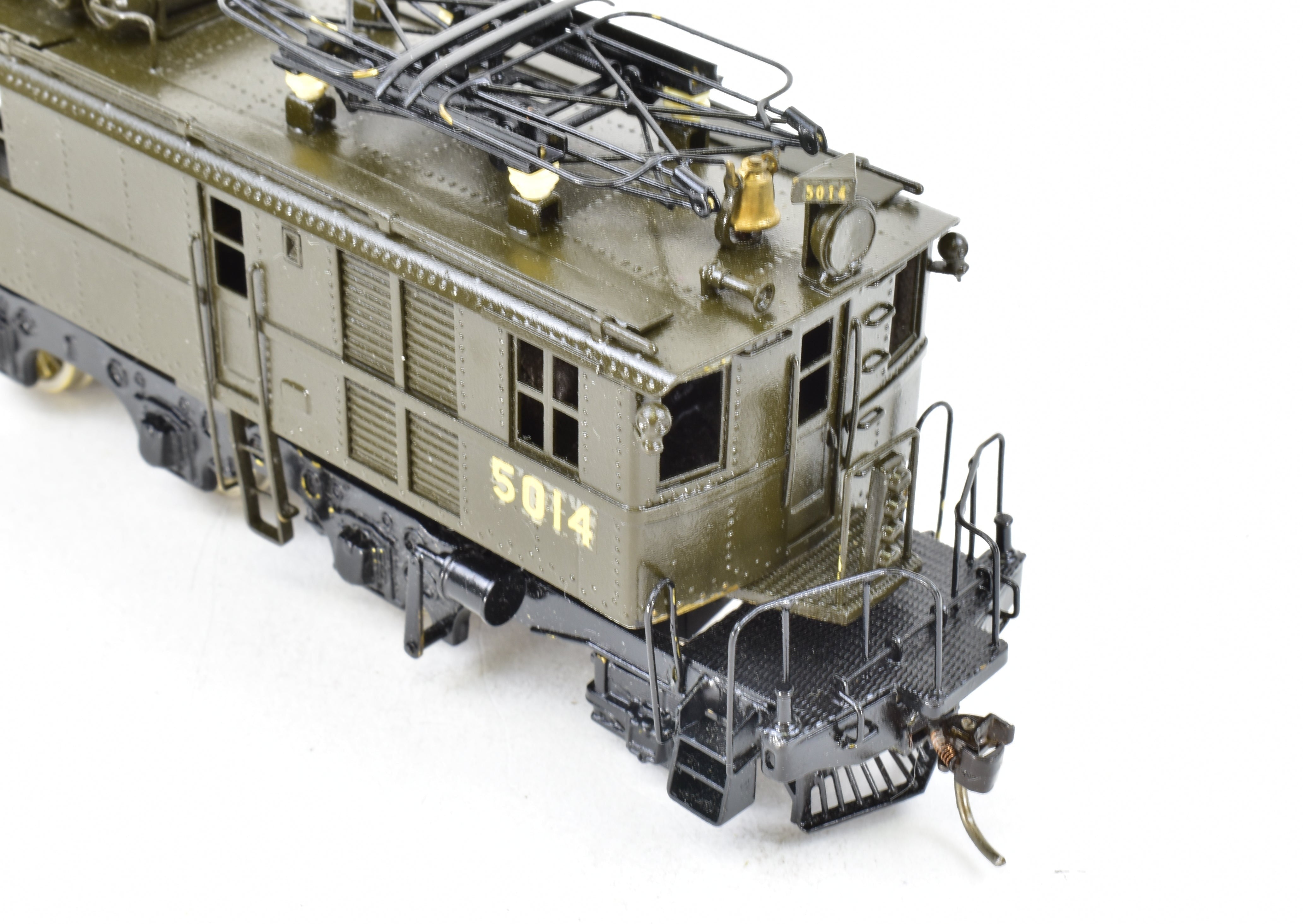 HO Scale Brass Max Gray Great Northern Y - 1 Electric Locomotive with Custom Green Paint, Model CP No. 5014