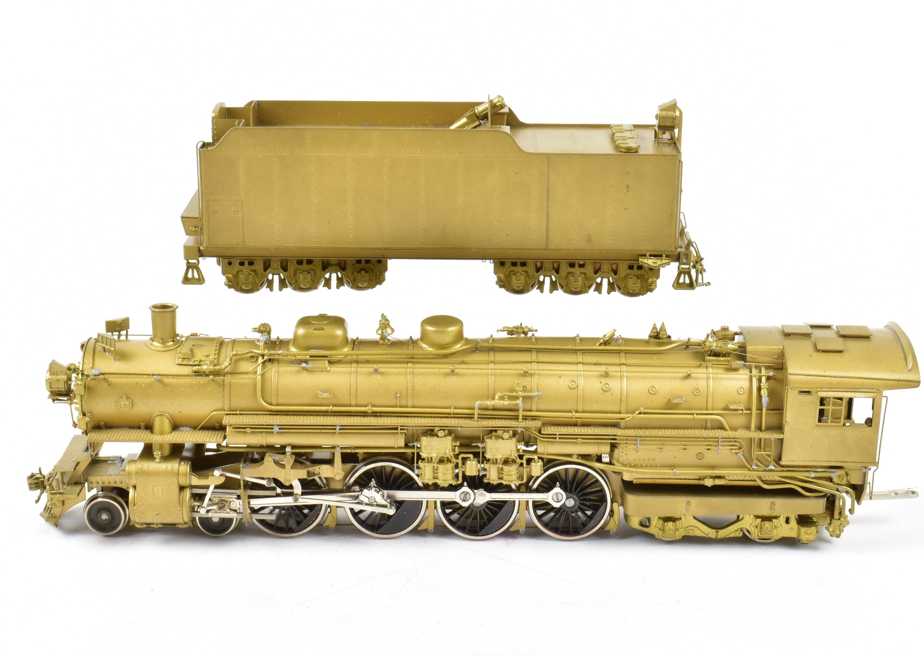 HO Scale Brass Model Train - Northern Pacific Class A 4-8-4 Royale Series, Custom-Built by NJ Custom Brass