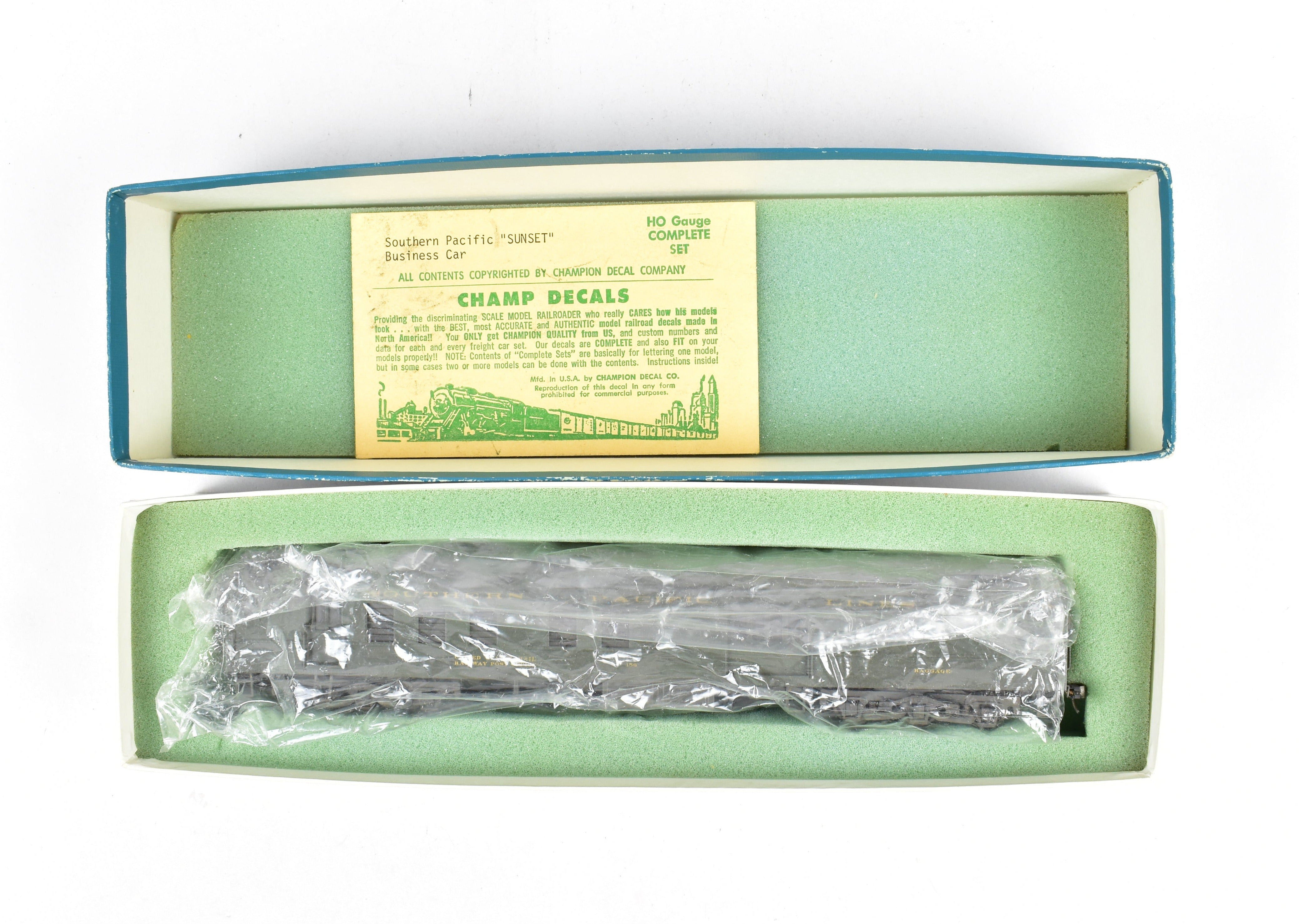 HO Scale Brass Lambert Southern Pacific Heavyweight Combine Baggage RPO Model Train Car with Central Valley Trucks
