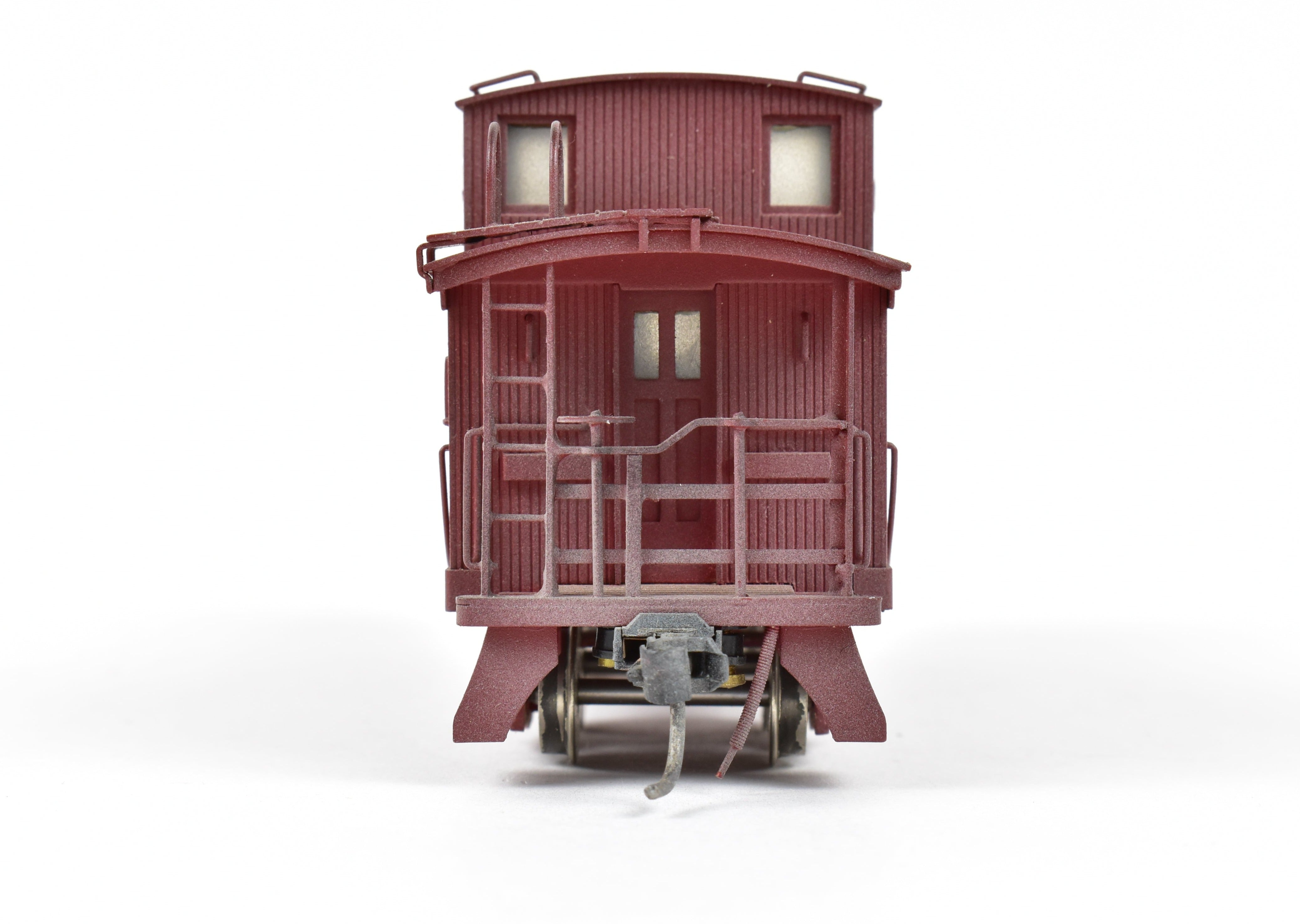 Custom Painted HO Brass NWSL - Northwest Short Line NP - Northern Pacific Wood Caboose