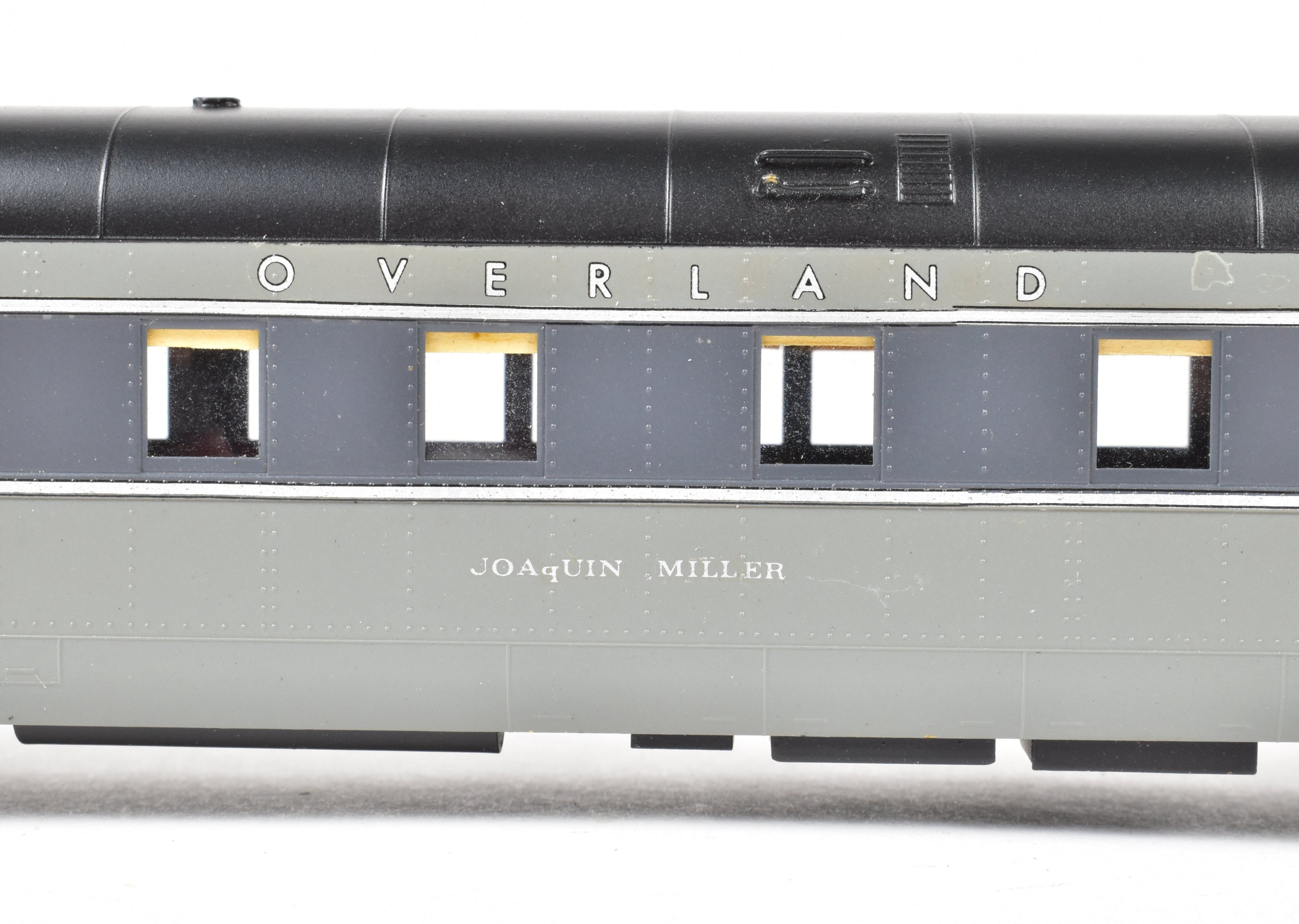 HO Scale Brass Model Train Set - Oriental Limited SP/UP/C&NW UP Union Pacific The Forty Niner 8-Car Set in Two-Tone Gray with Overland Lettering