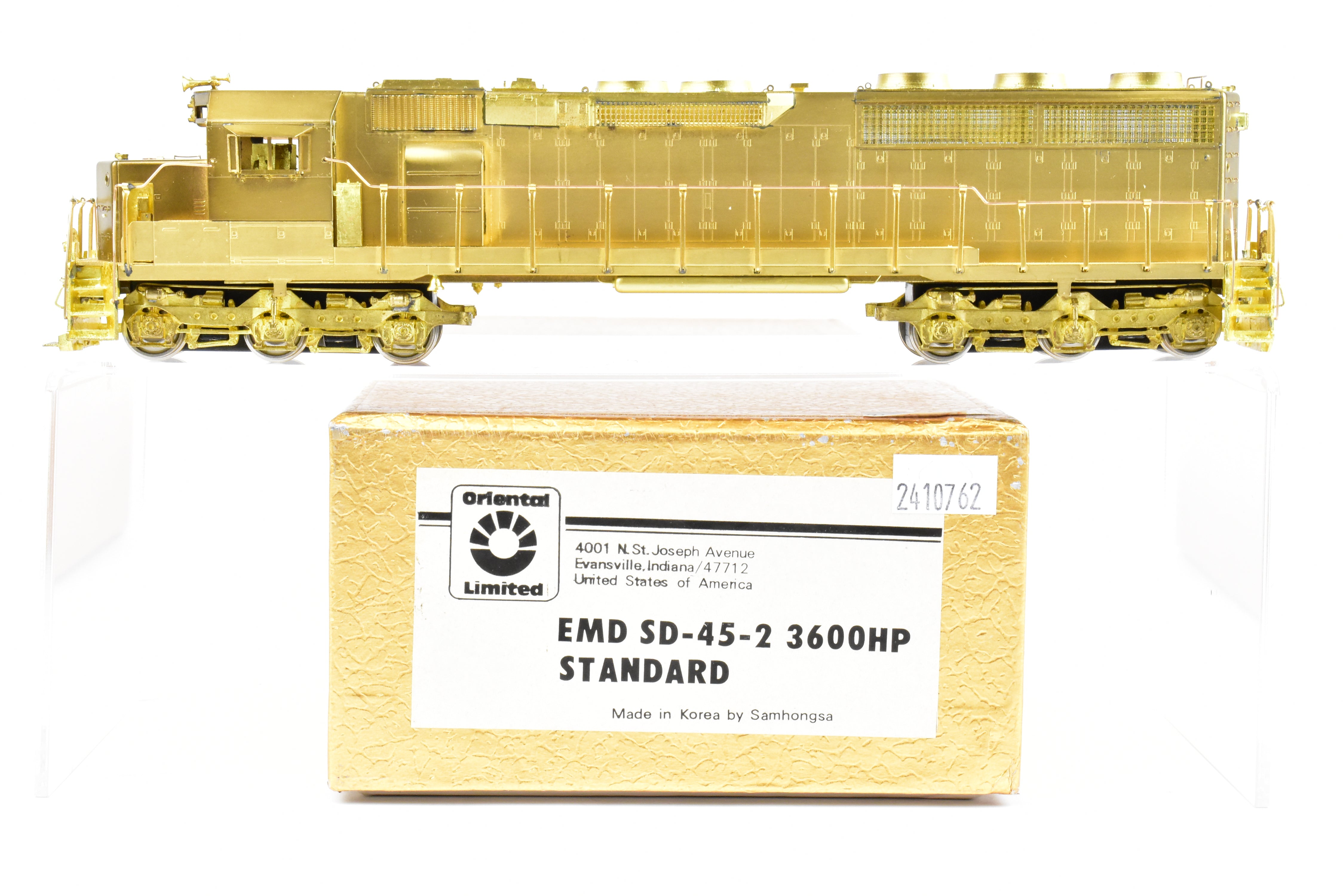 HO Scale Brass Oriental Limited EMD SD45 - 2 3600 HP Standard Model Train