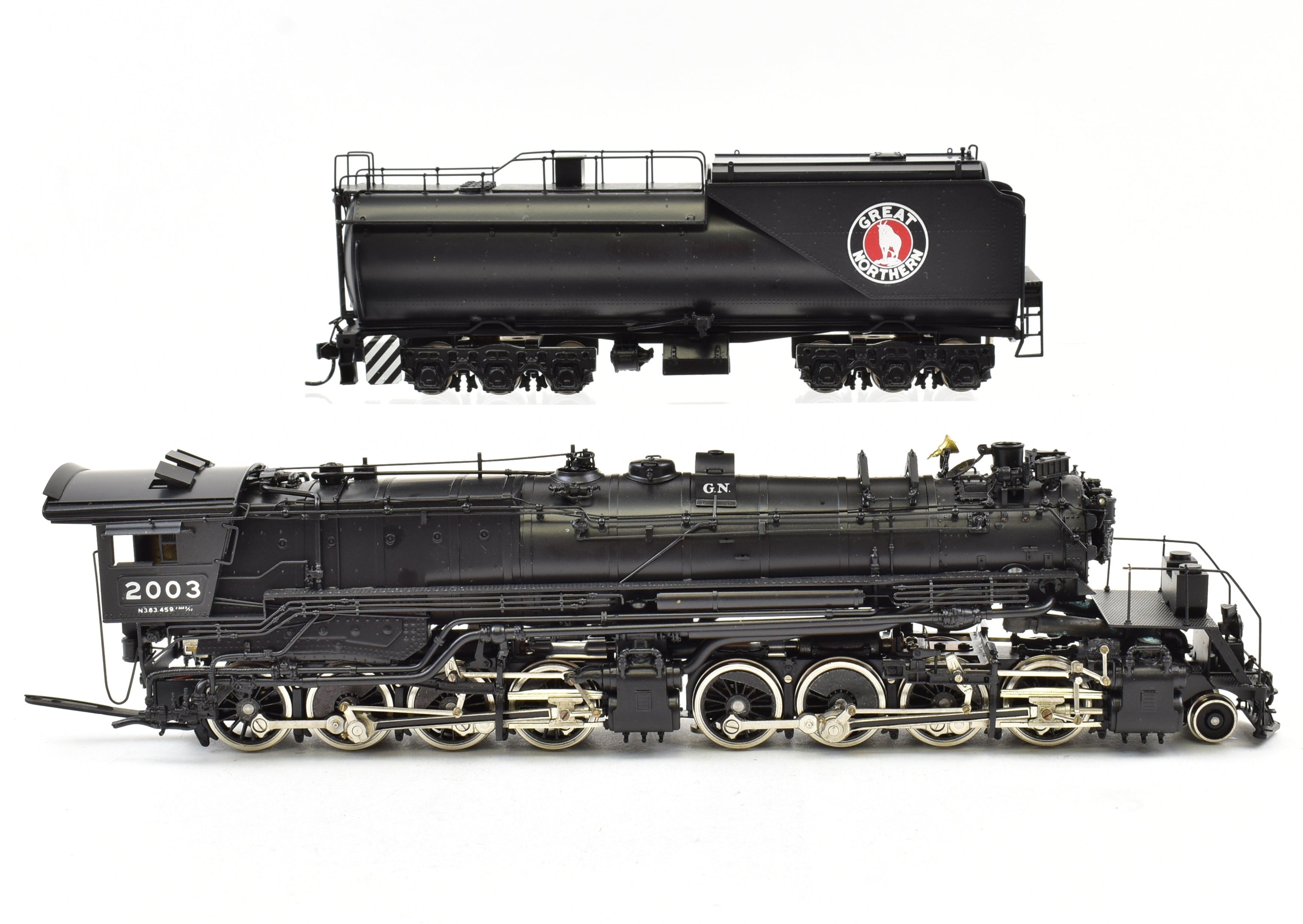 High - Quality HO Scale Brass Model Train PFM - Tenshodo GN - Great Northern 2 - 8 - 8 - 0 Class N - 3 from 1973 Production Run