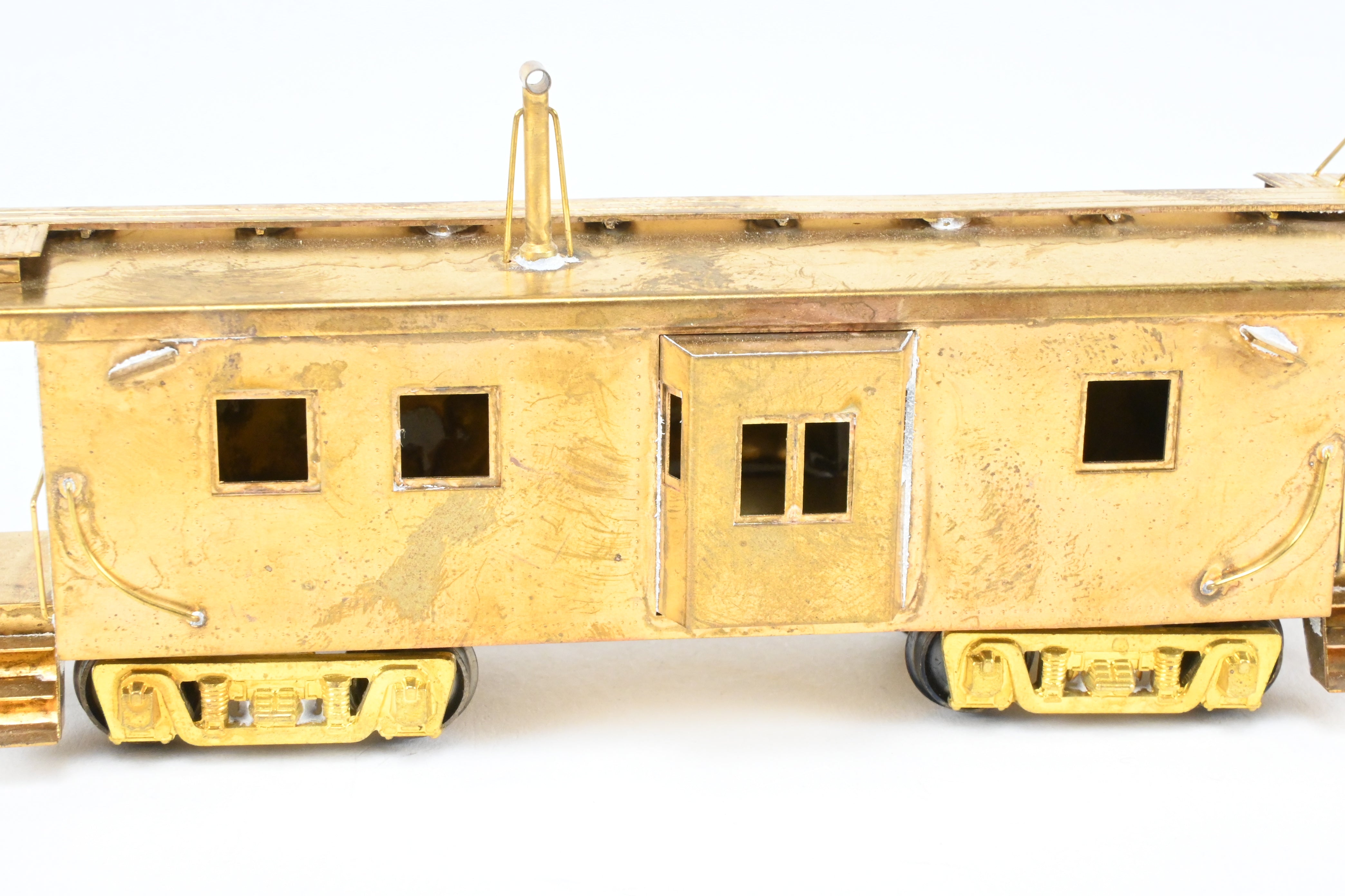 HO Scale Brass Nickel Plate Products (NPP) Milwaukee Road Smooth Side Bay Window Caboose Model