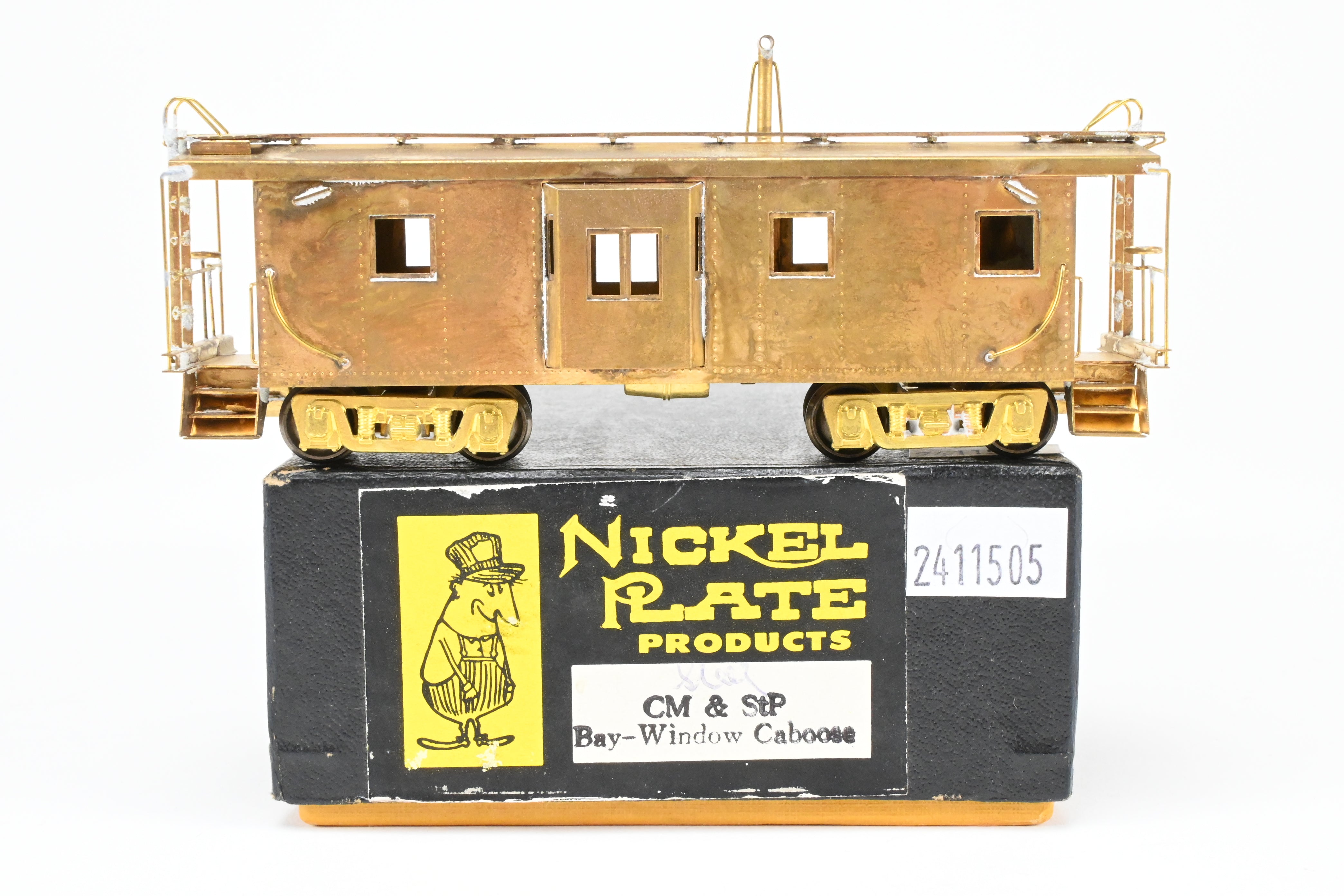 HO Scale Brass Nickel Plate Products (NPP) Milwaukee Road Smooth Side Bay Window Caboose Model