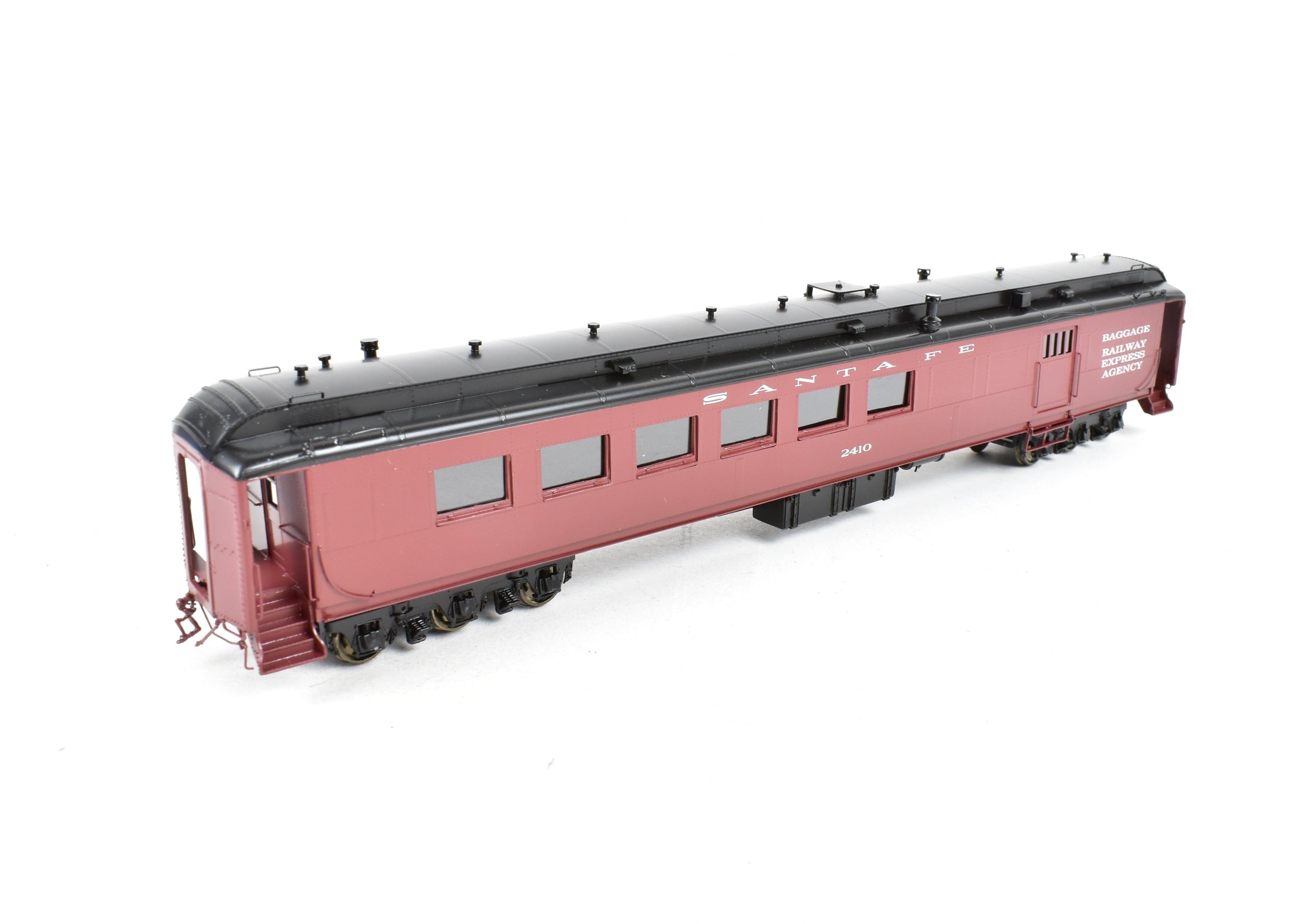 HO Scale Brass ATSF - Santa Fe Heavyweight Combine Car #2410 FP by Pecos River