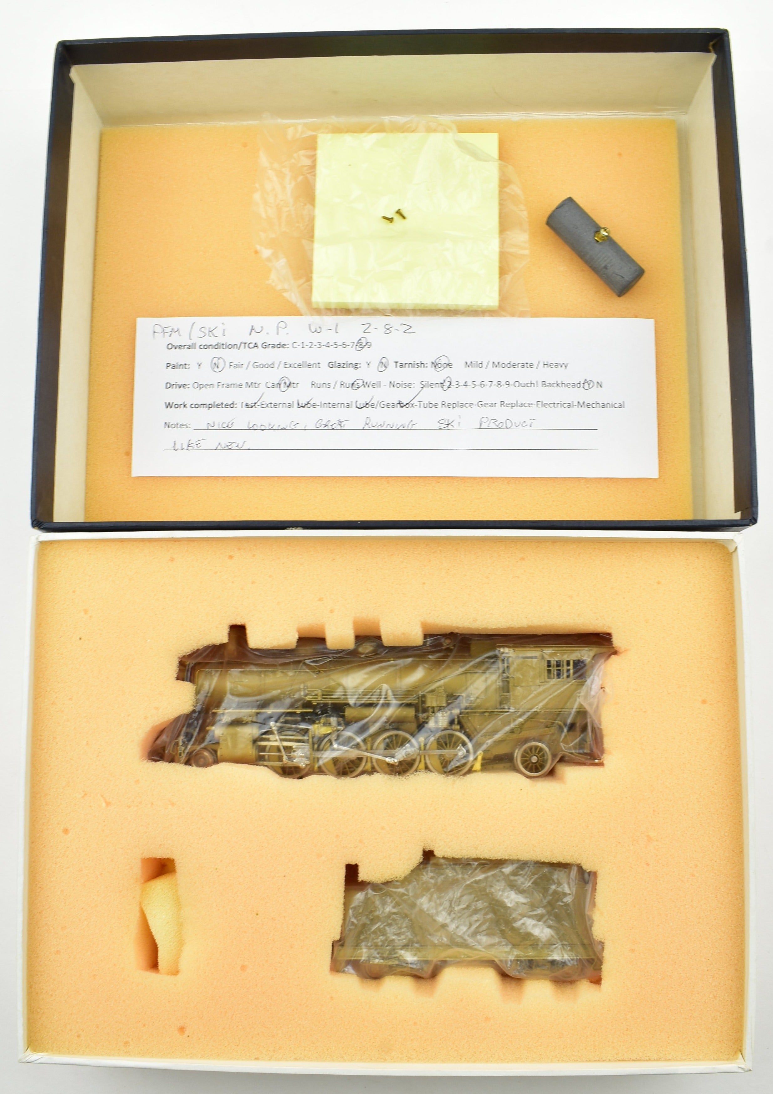 High - Quality HO Scale Brass PFM - SKI Model Train: Northern Pacific Class W - 1 2 - 8 - 2 from 1982 Production Run