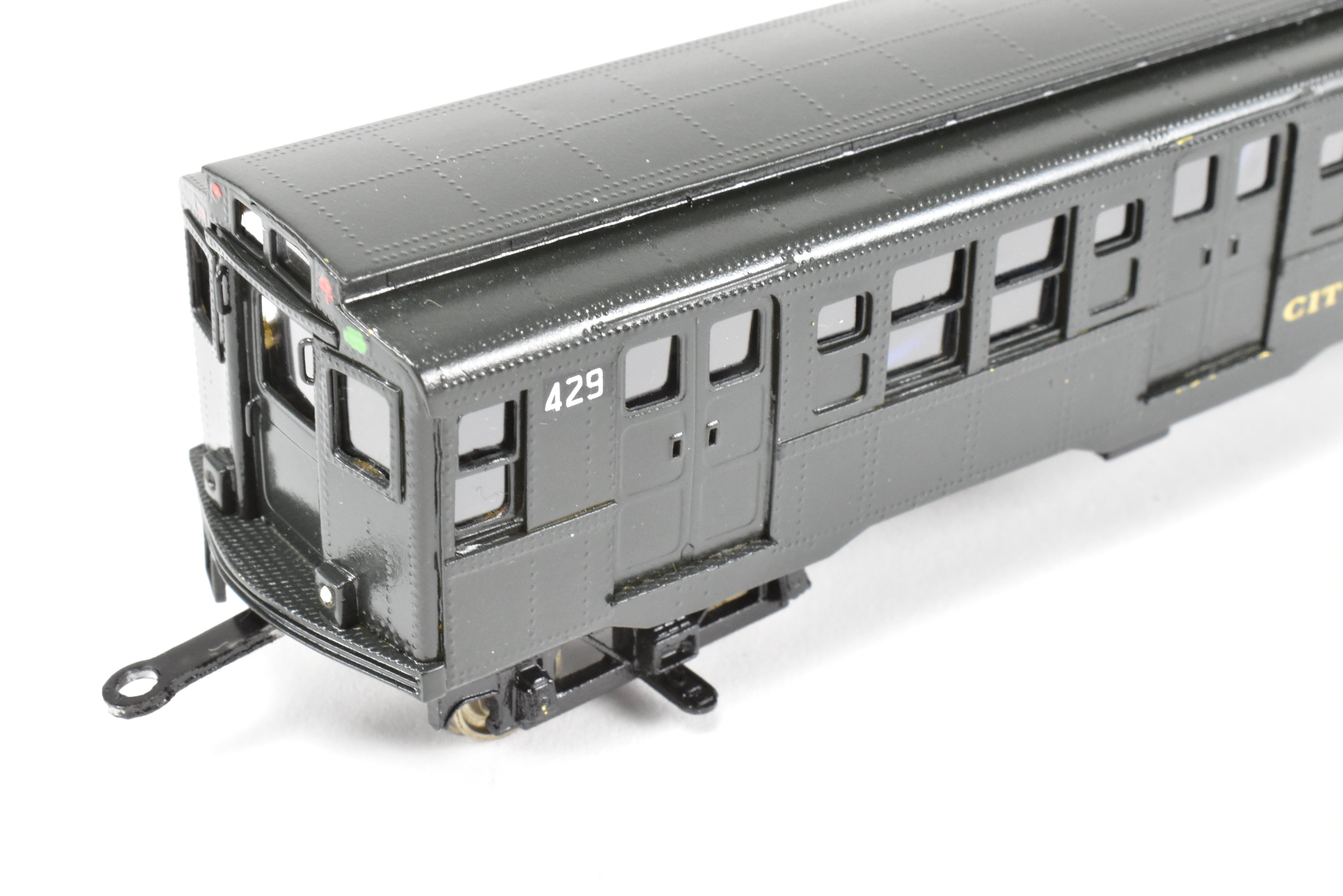 Custom Painted Set of Three HO Brass NJ Subway R-4 Cars, NY Independent System