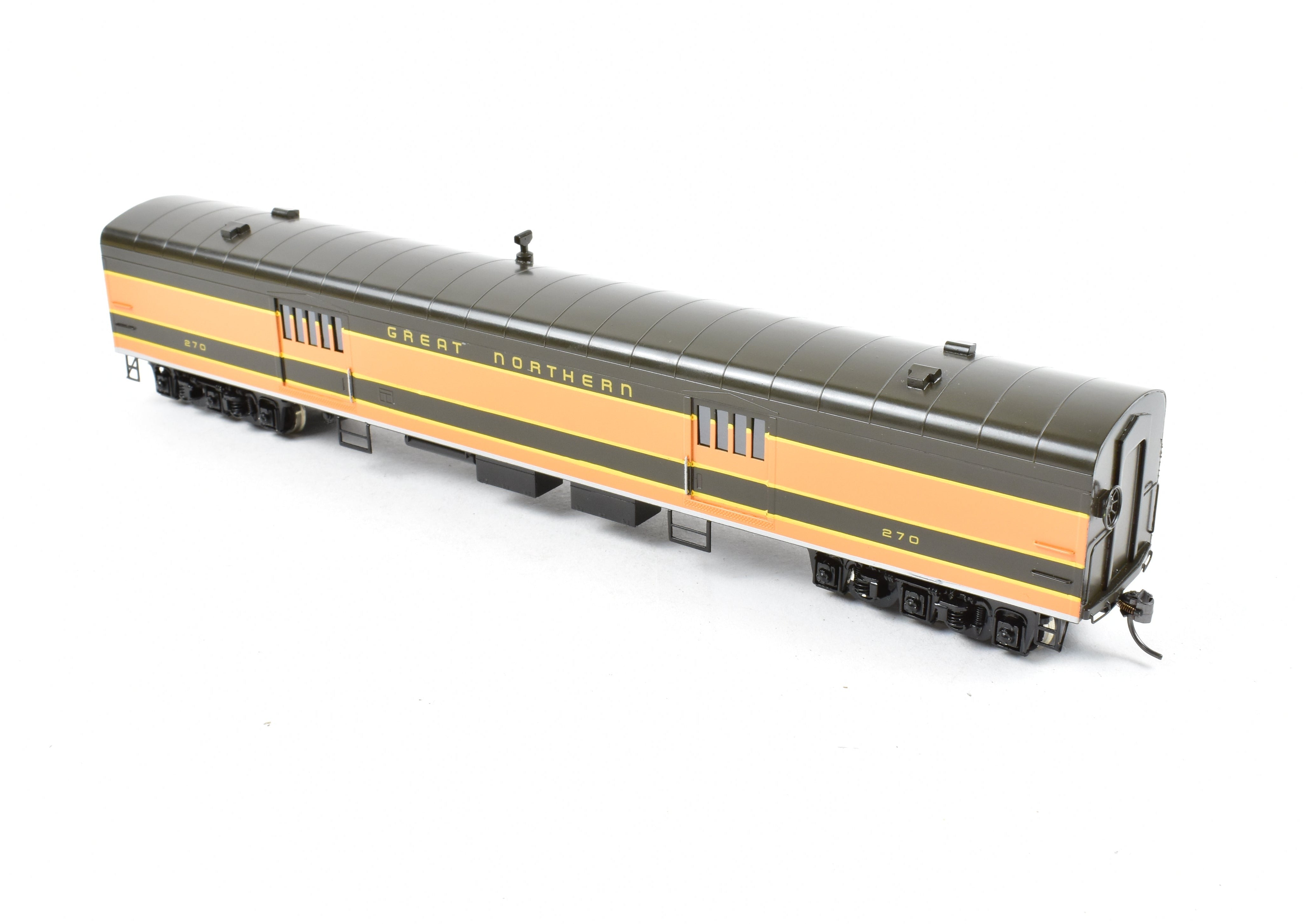 HO Scale Brass Model Train - Oriental Limited GN Great Northern Streamlined Empire Builder 262 Baggage Car without Skirts CP