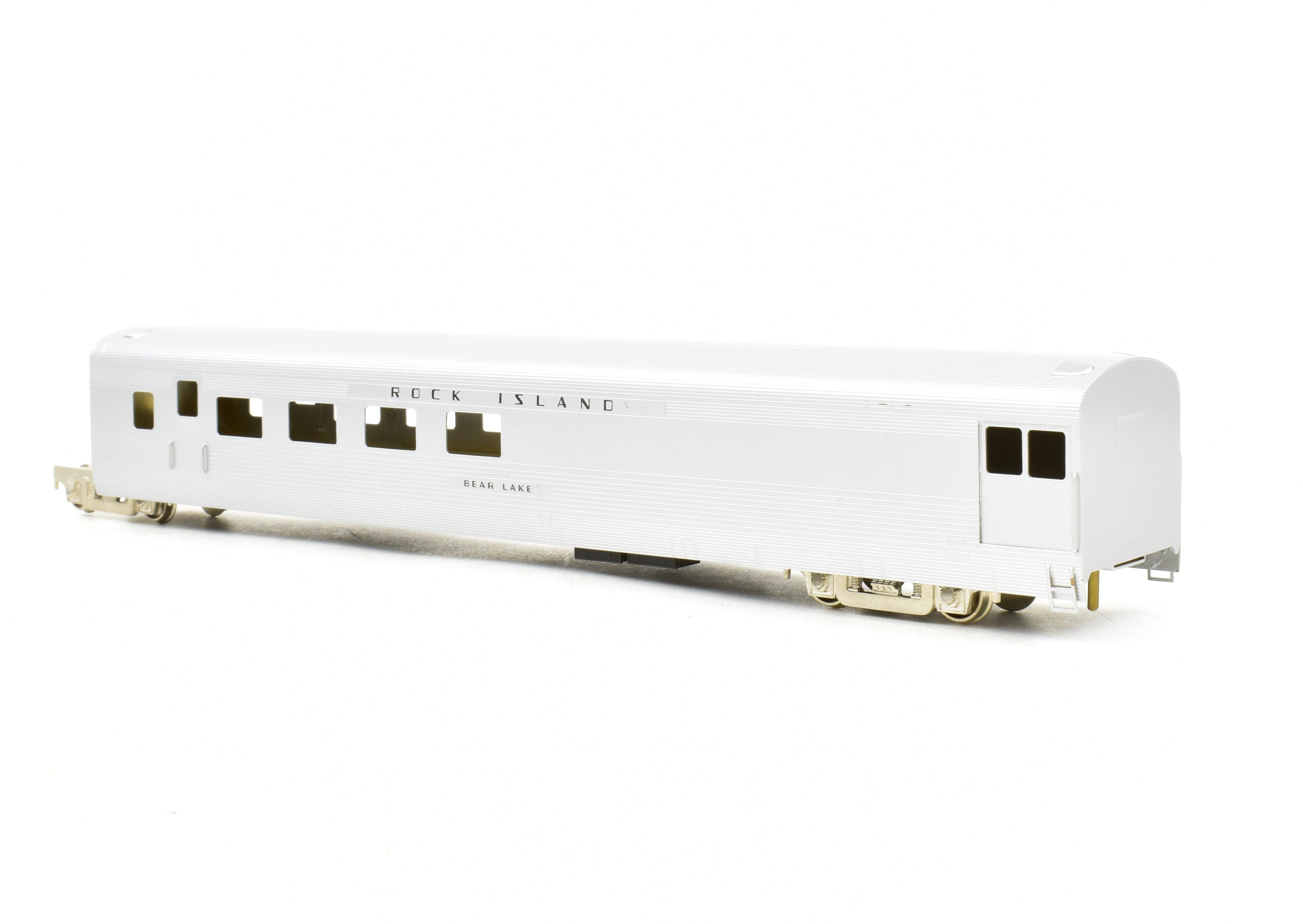 HO Scale Brass Nickel Plate Products CRI&P - Rock Island Rocket TA Locomotive and 4-Car Set with an Additional Factory-Painted Car