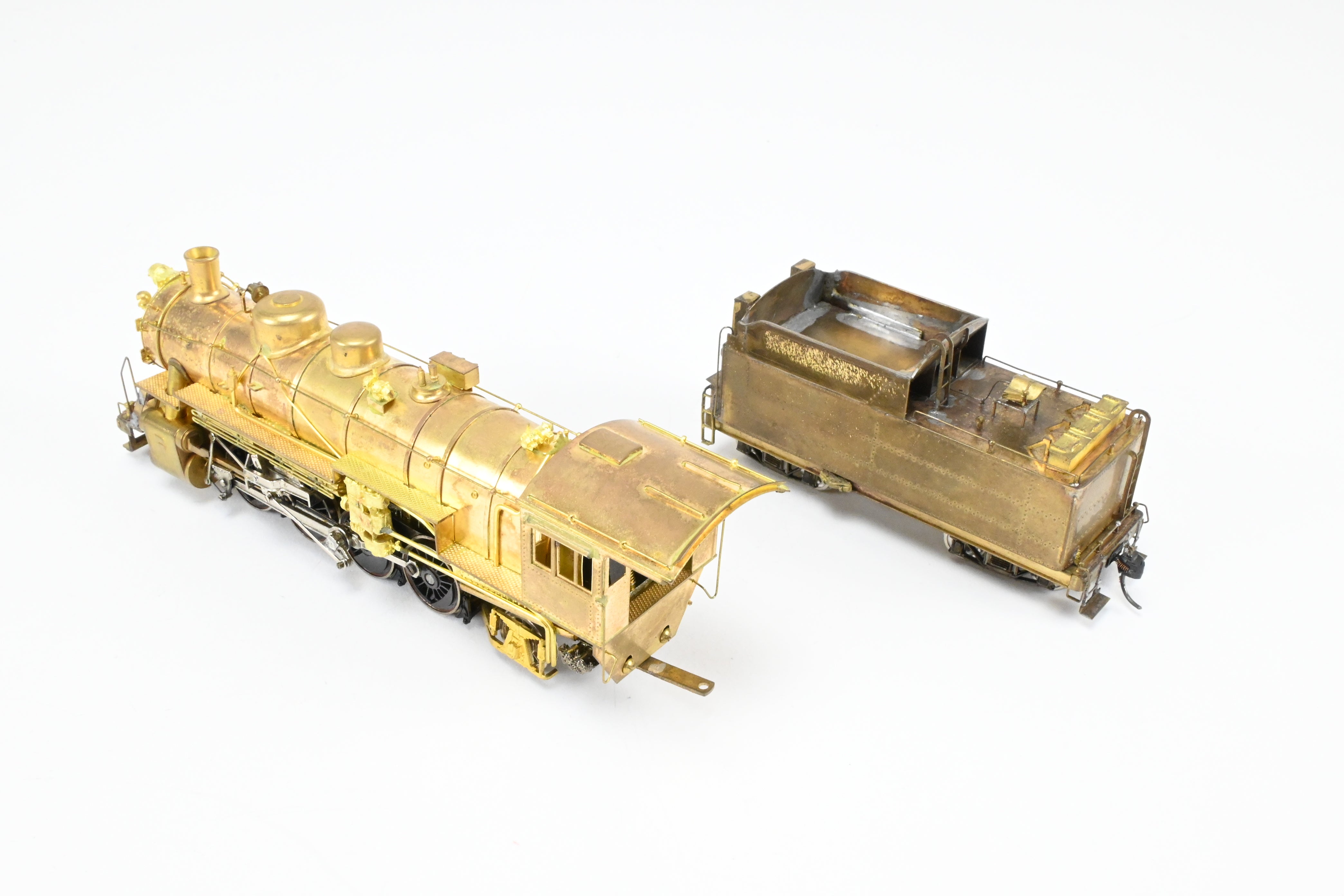 HO Scale Brass LMB Models CB&Q - Burlington Route 2-8-2 O-1A Mikado Steam Locomotive with Custom Tender Crafted by Joe G Collias
