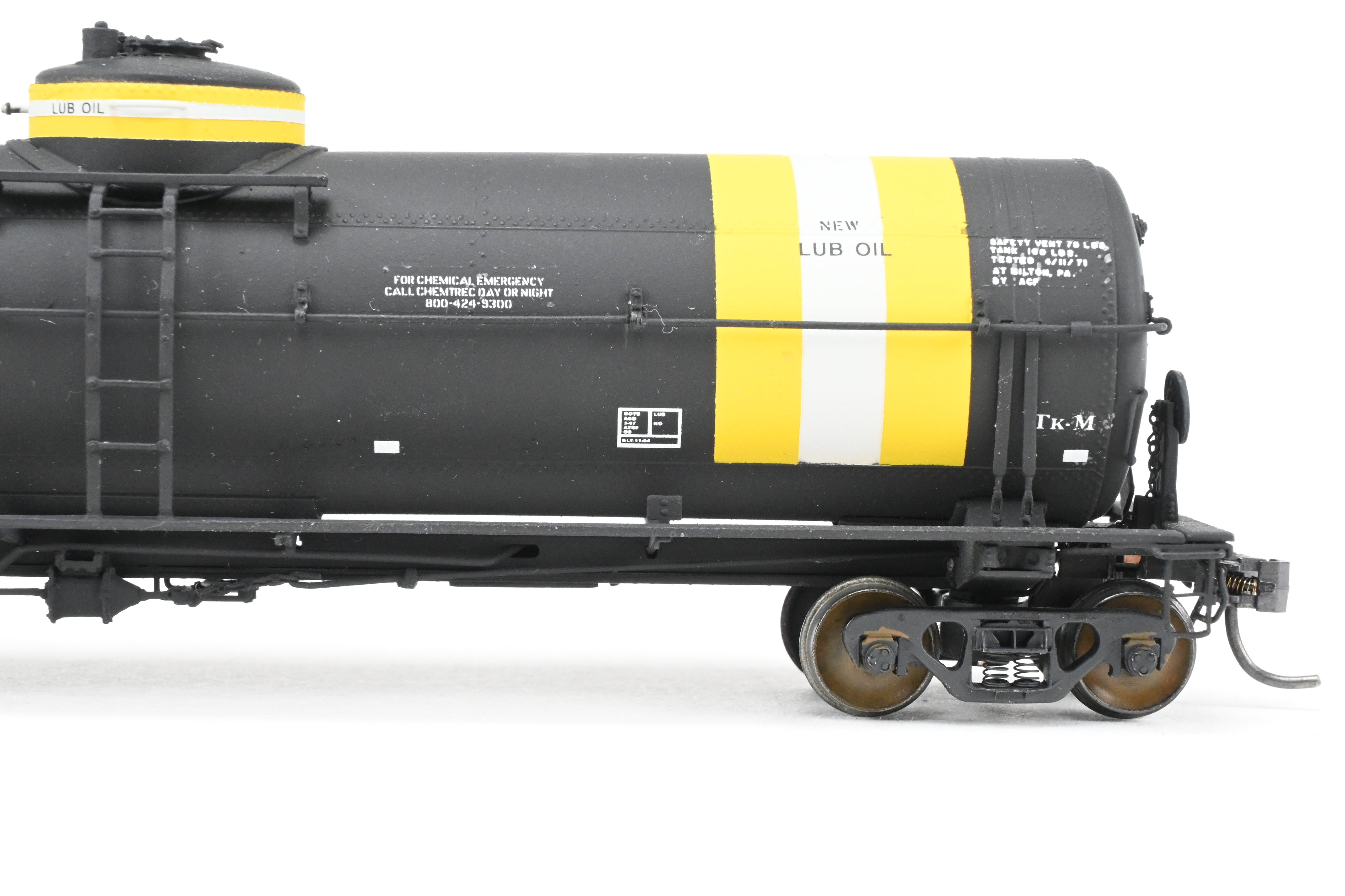 High - Quality HO Scale Brass Pecos River Brass ATSF - Santa Fe Tk - M Tank Car with CP Number 98210