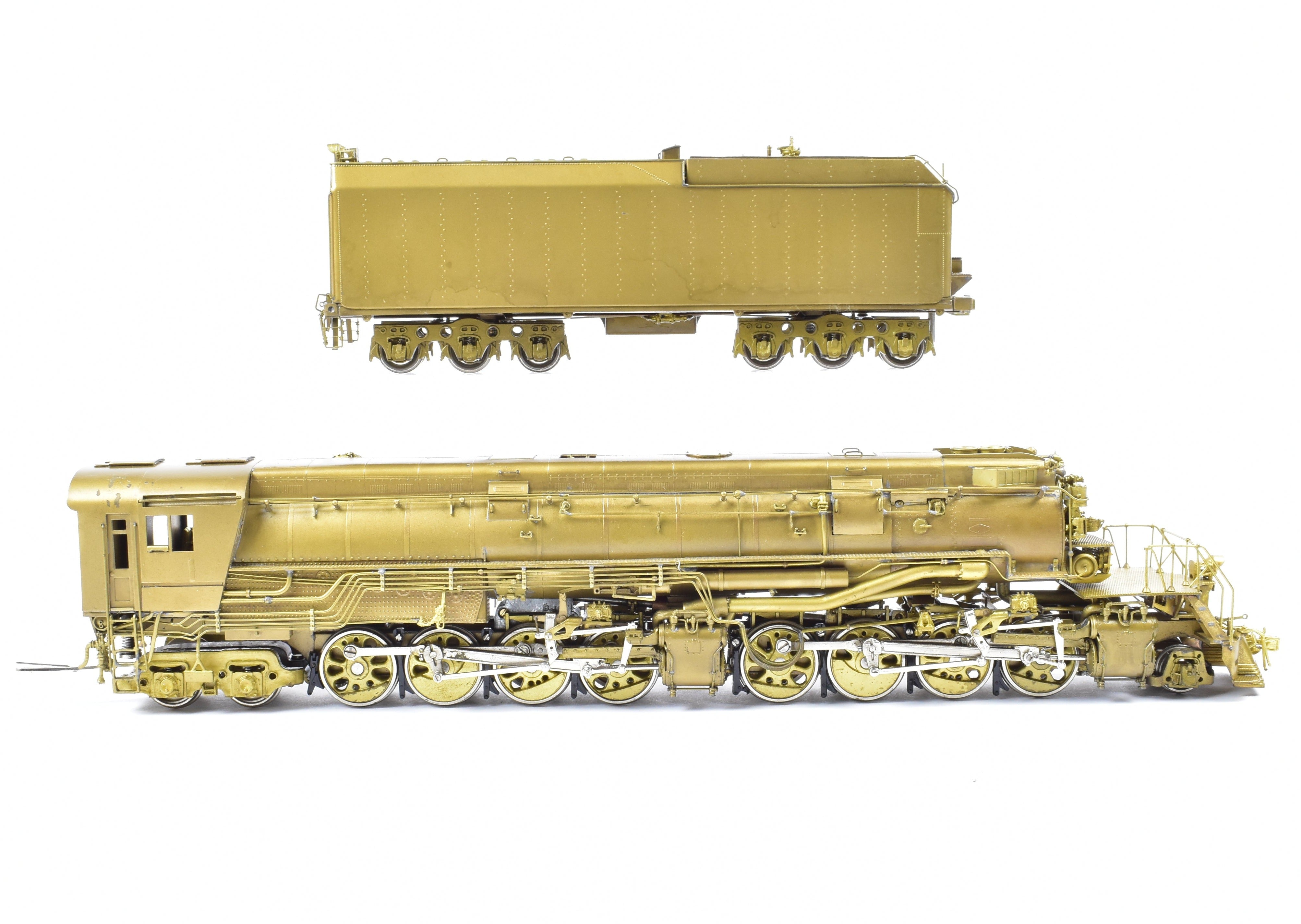 HO Scale Brass Model Train - Sunset Models' Southern Pacific AC - 9 2 - 8 - 8 - 4 Yellowstone in Yellow Color