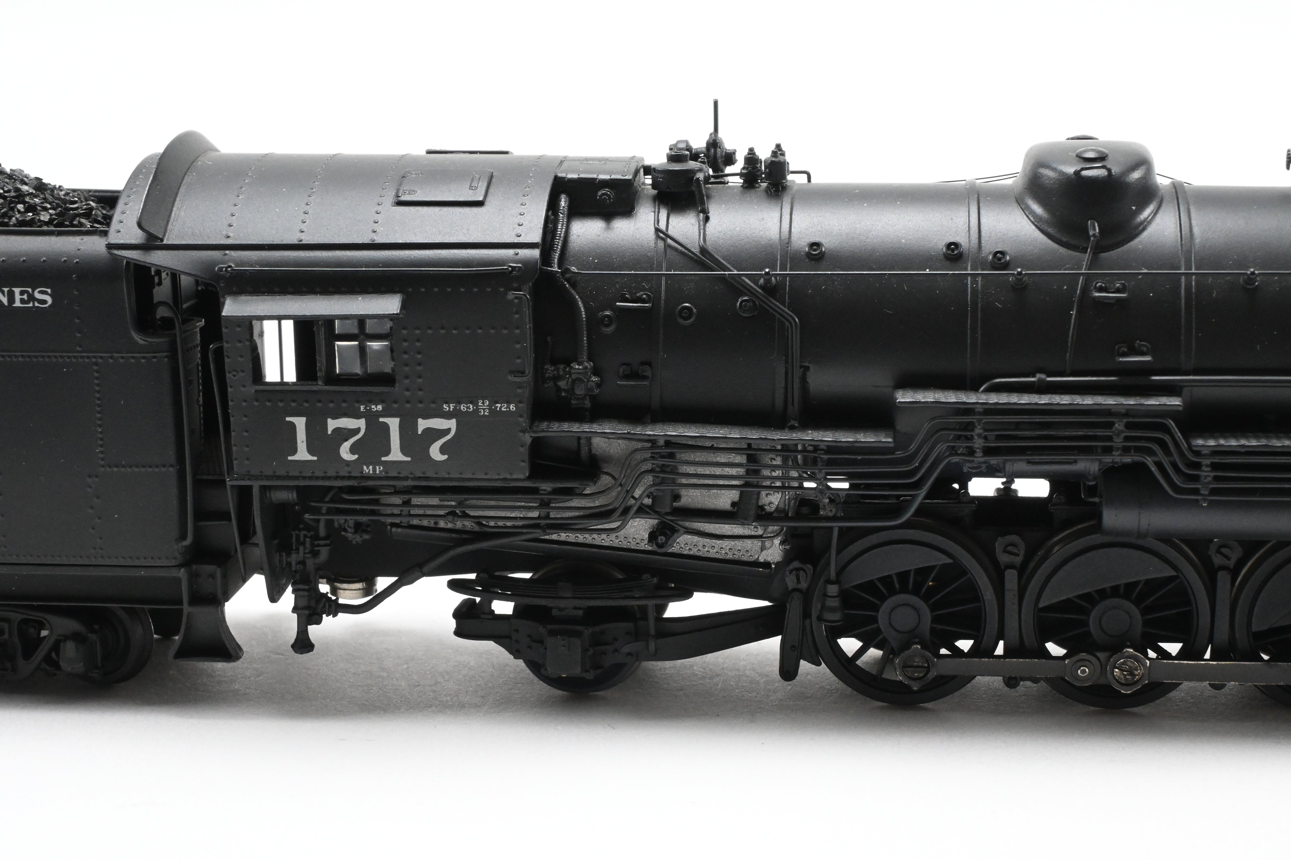 HO Scale Brass Sunset Model Missouri Pacific 2-10-2 Steam Locomotive with Custom Modifications to MP #1717, Professionally Painted by Don J. Worth and Modified by Renowned Author and Modeler Joe G. Collias