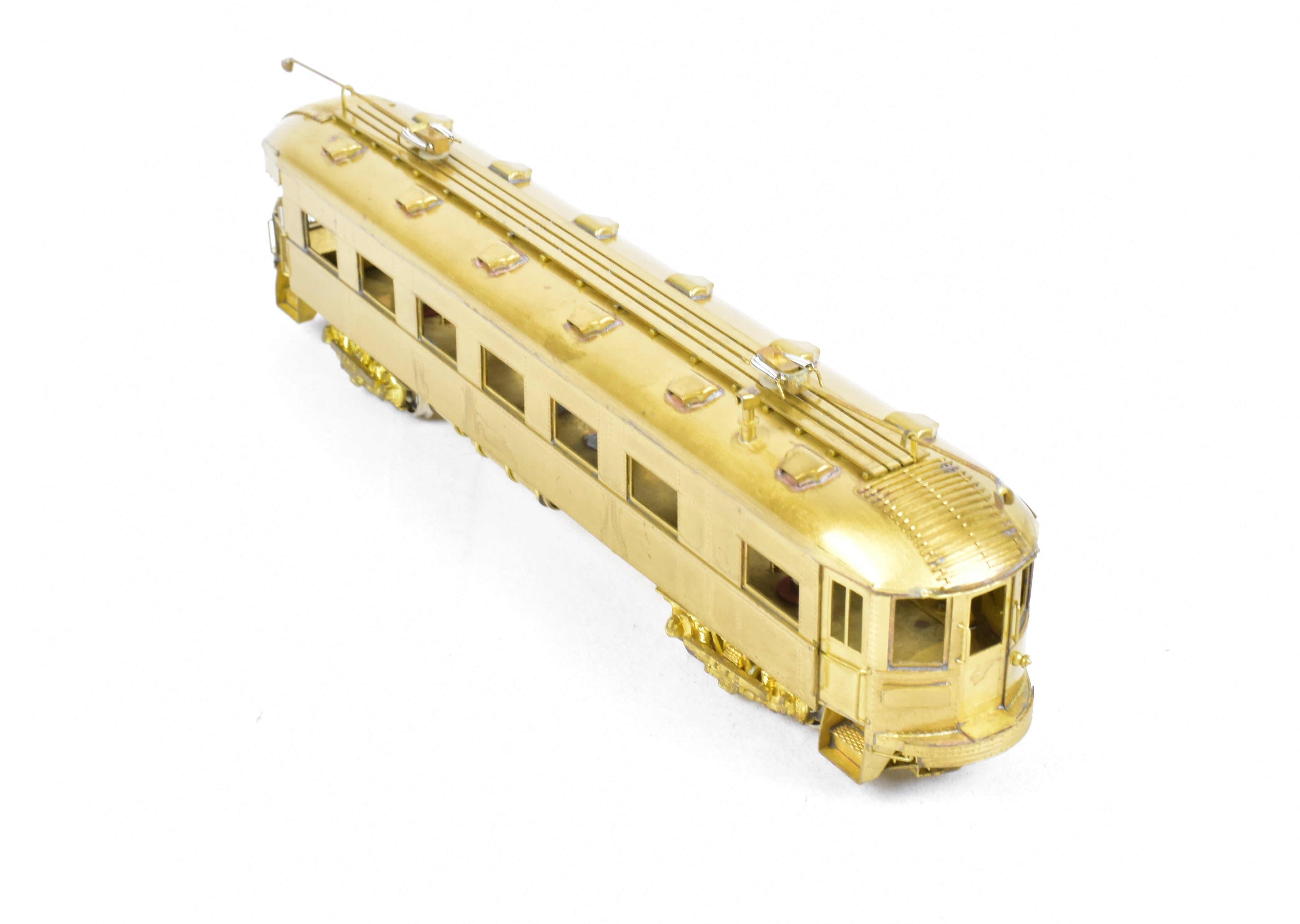 HO Scale Brass Model MTM - Midwest Trolley Museum CNS&M - North Shore Line No. 410 Parlor Observation Trailer Model for Collectors