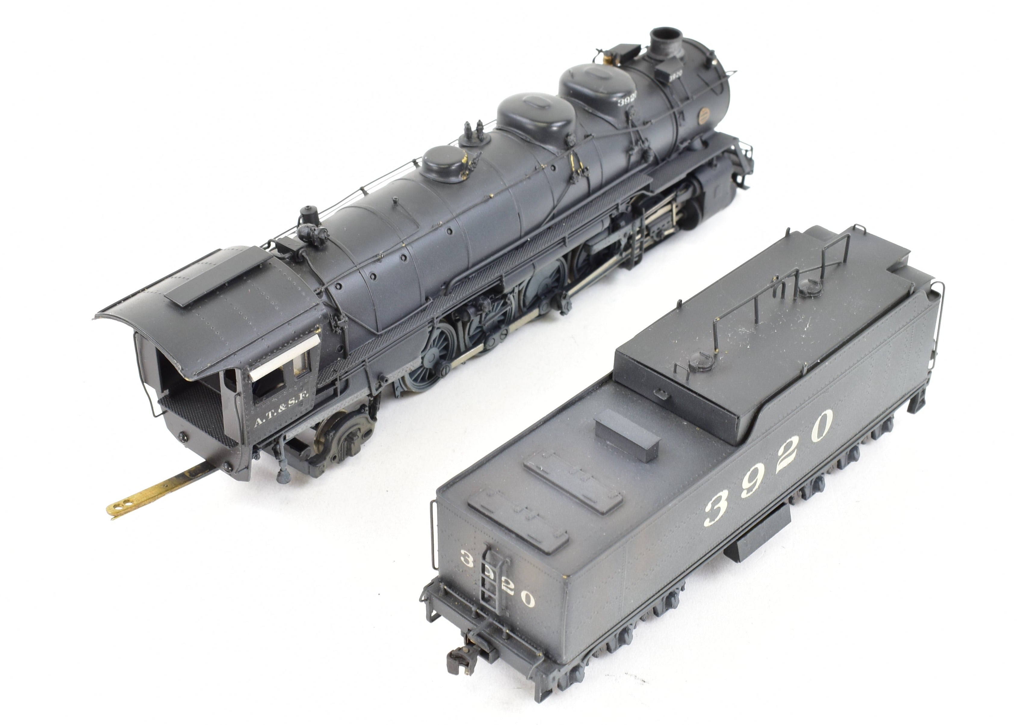 HO Scale Brass PFM ATSF Santa Fe 2-10-2 3800 Class Custom Painted Locomotive No. 3920