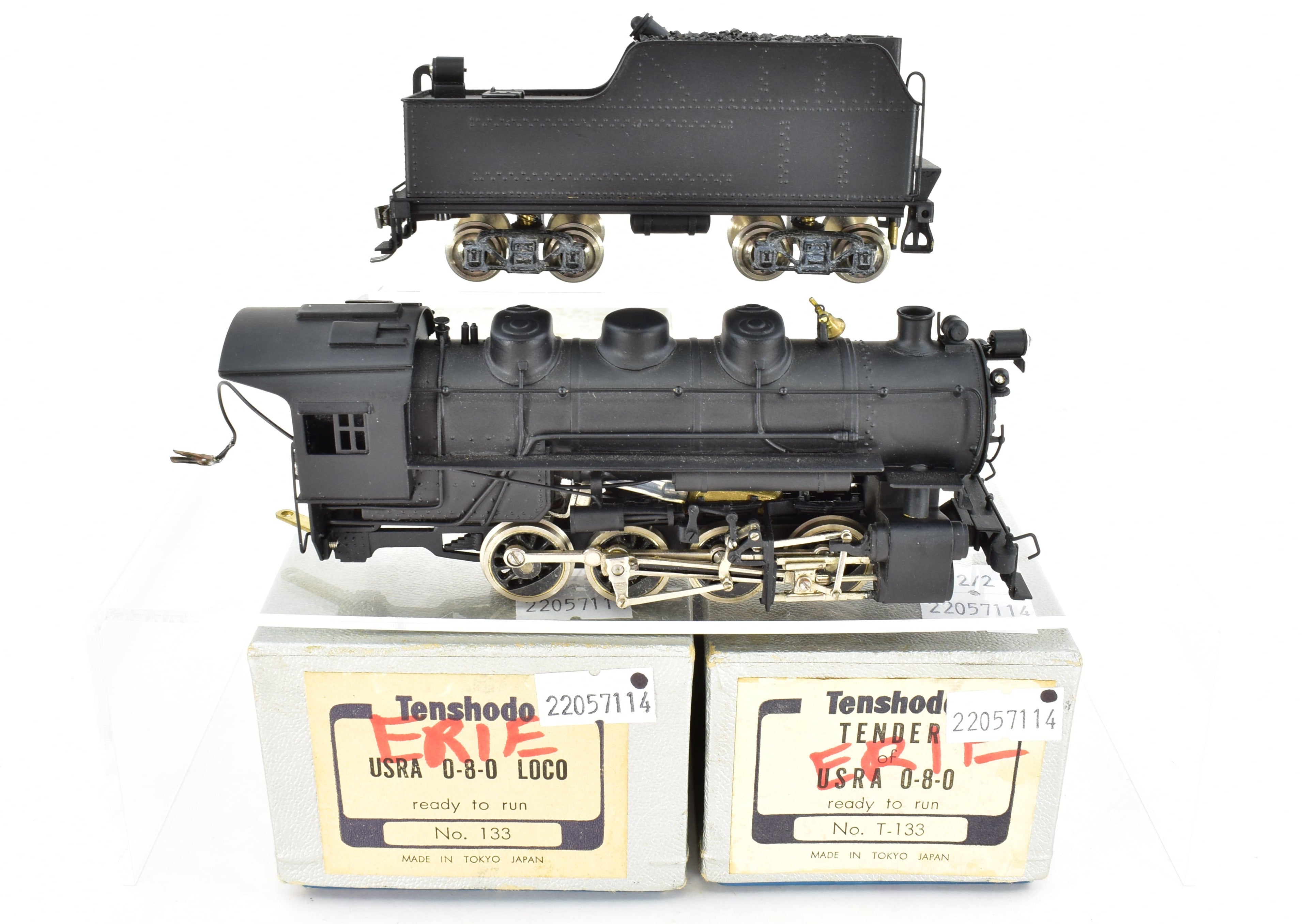 HO Scale Brass PFM - Tenshodo USRA 0-8-0 Switcher Factory Painted Model
