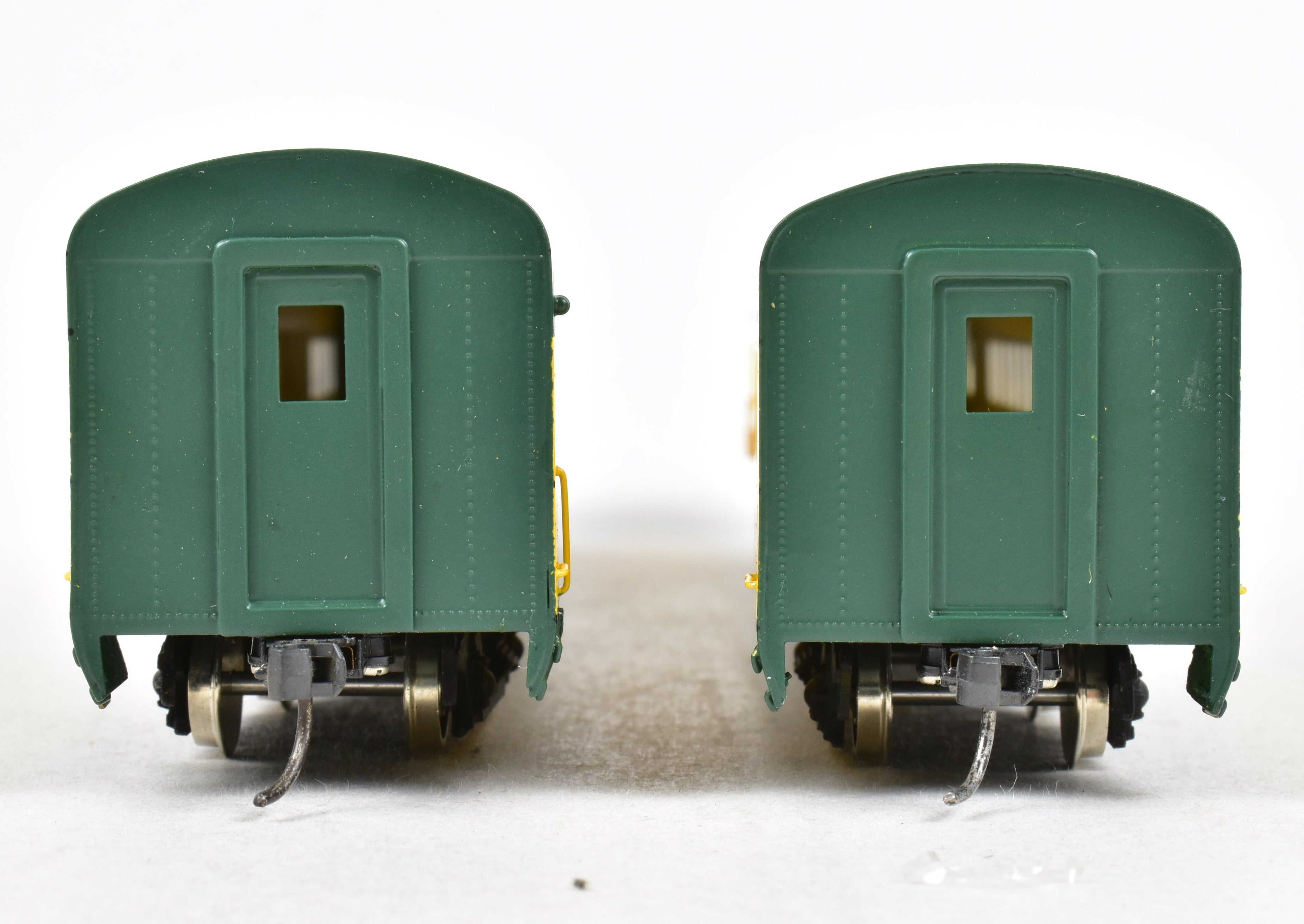 HO Brass NPP Nickel Plate 2-Car Baggage & Parlor Set Factory Painted C&NW