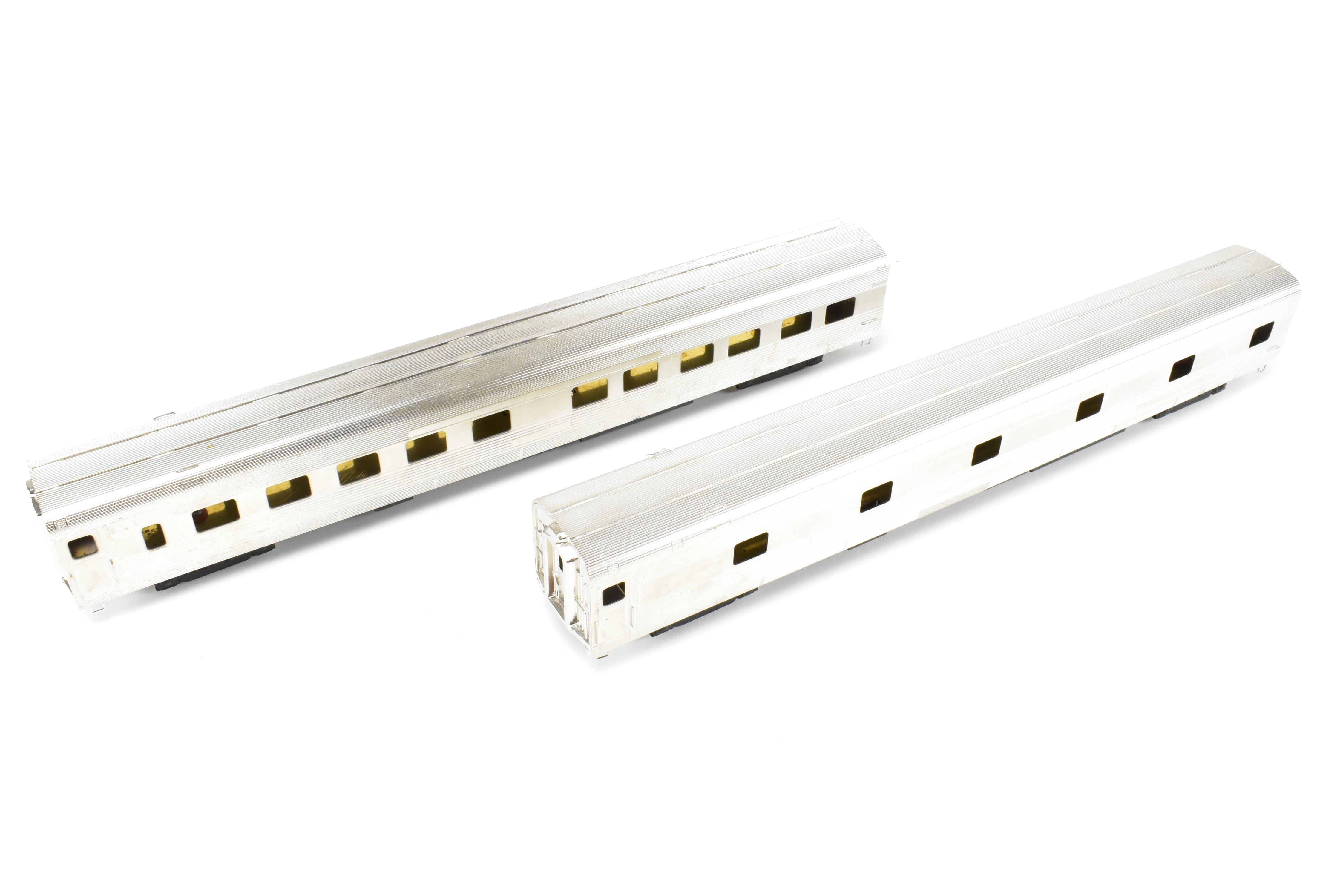 HO Scale Brass NPP Nickel - Plated California Zephyr Pullman Roomette Sleeper Set