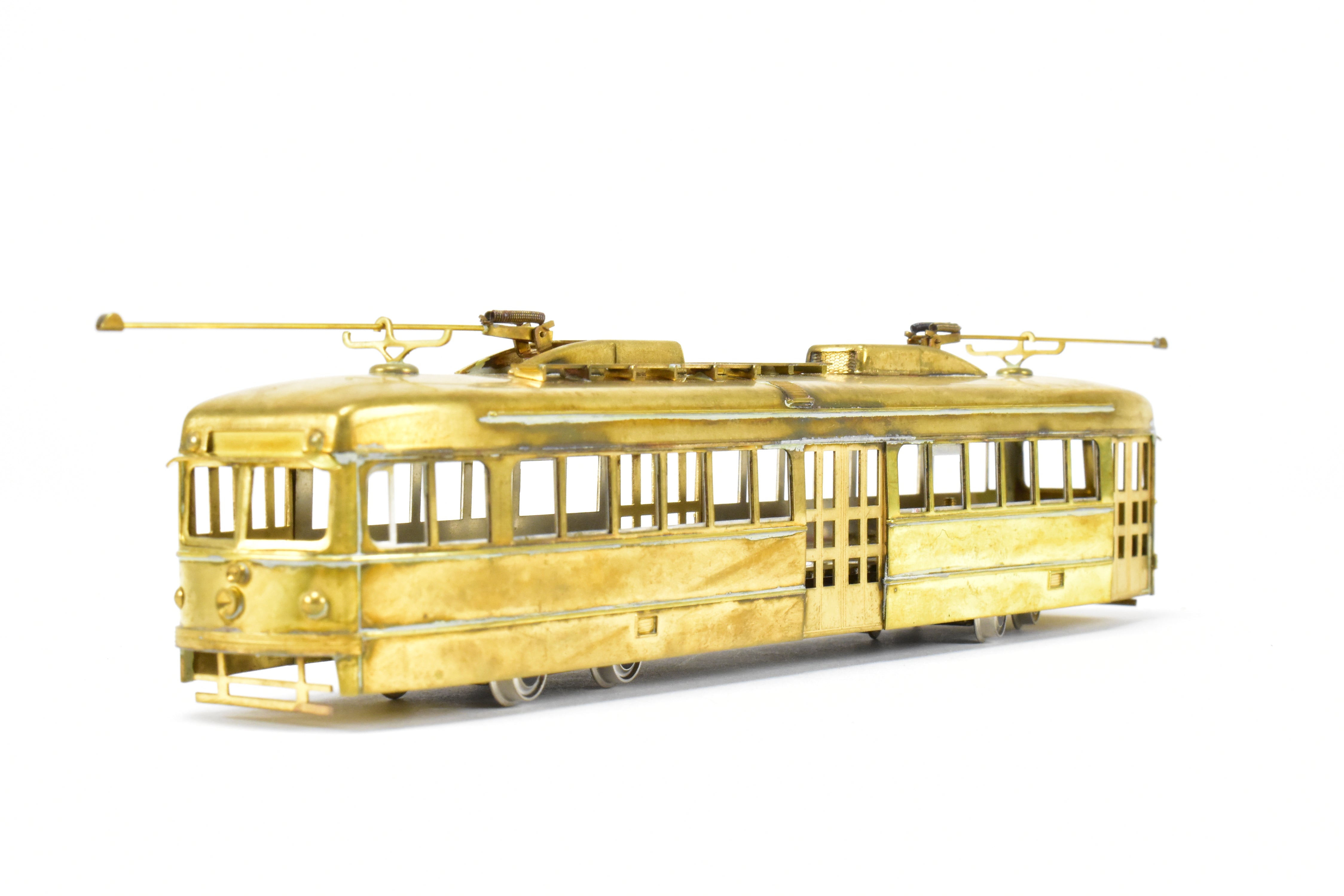 HO Scale Unpowered Trailer: Brass Suydam Pacific Electric Double End PCC Car