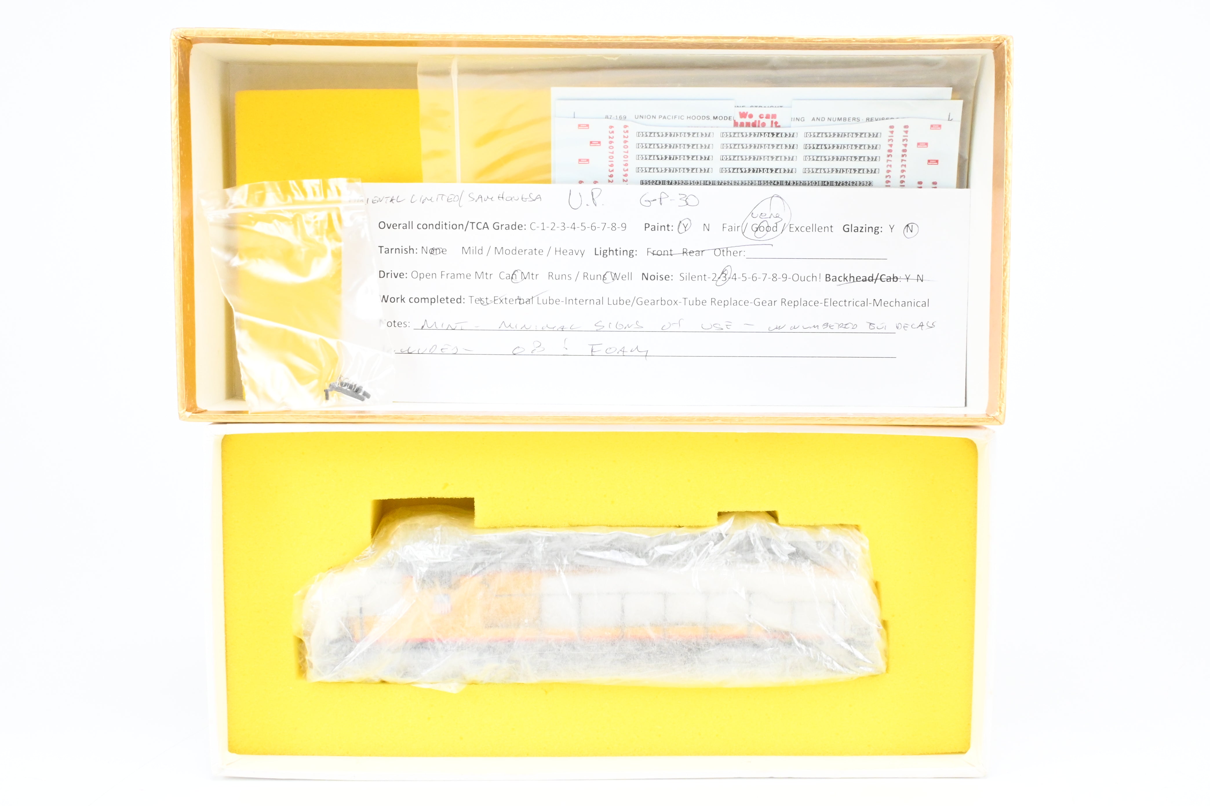 HO Scale Brass Union Pacific EMD GP30 2250 HP Low Hood Model