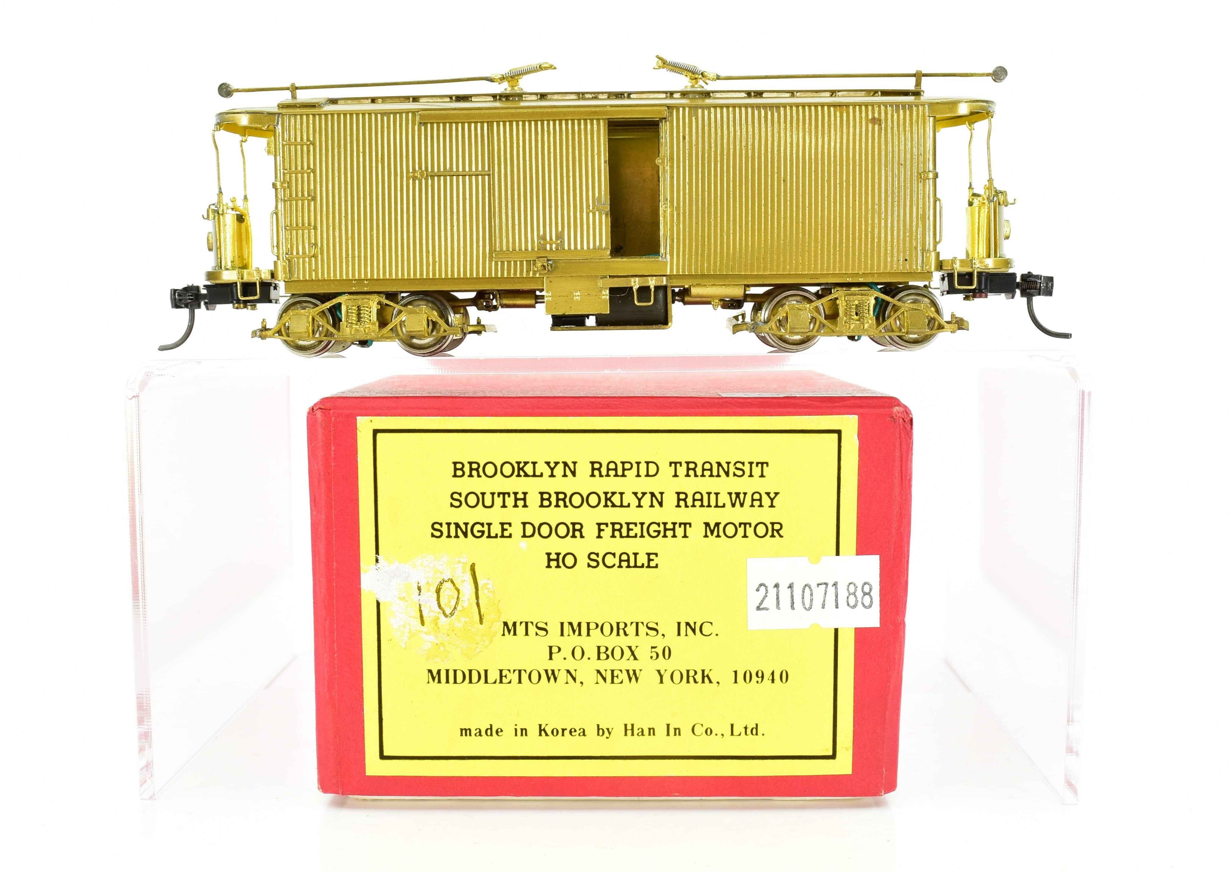 1990 HO Brass MTS Imports Brooklyn Rapid Transit Single Door Freight Motor