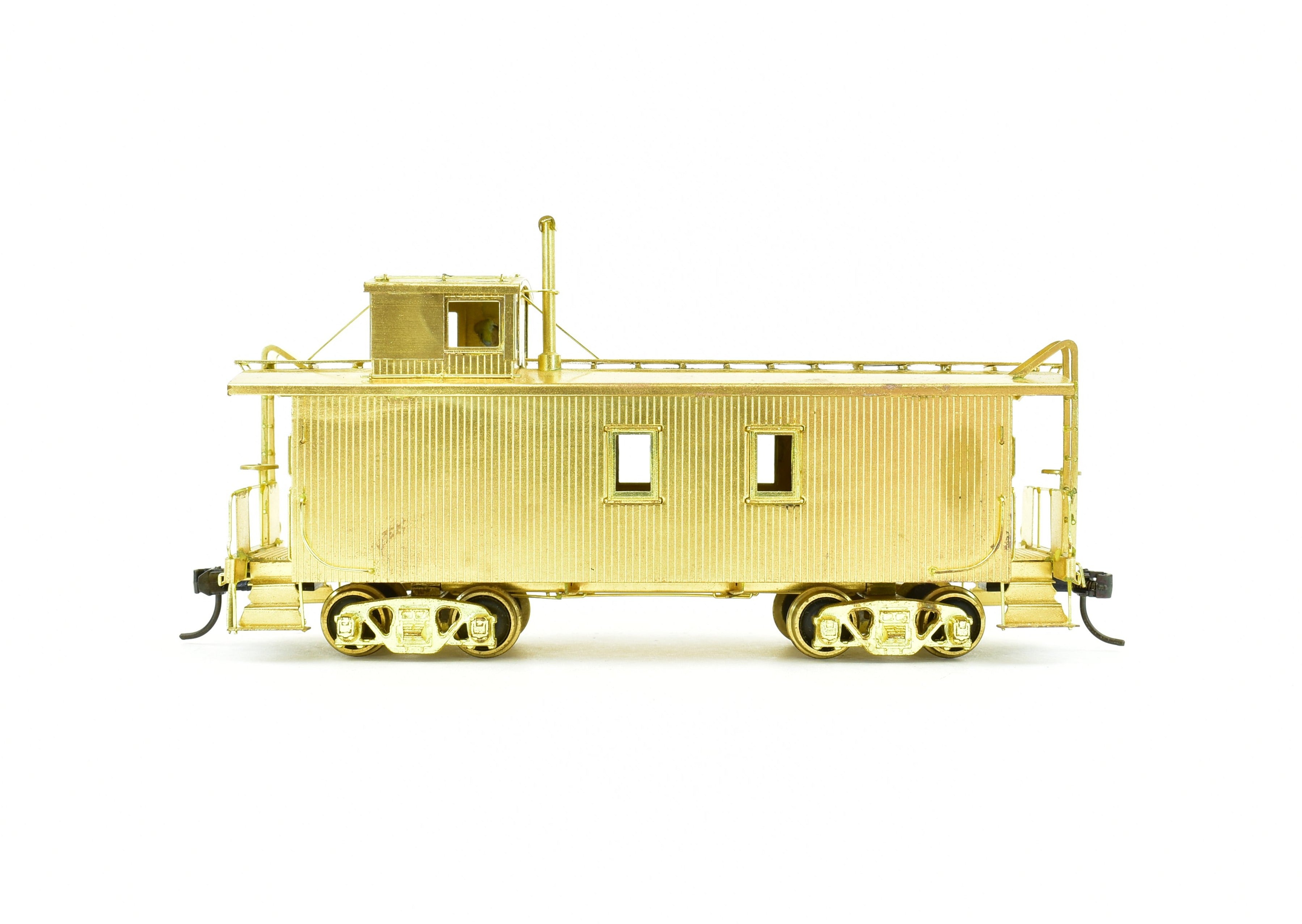 HO Scale Brass Model of Pacific Fast Mail (PFM) Canadian Pacific Railway Wood Caboose