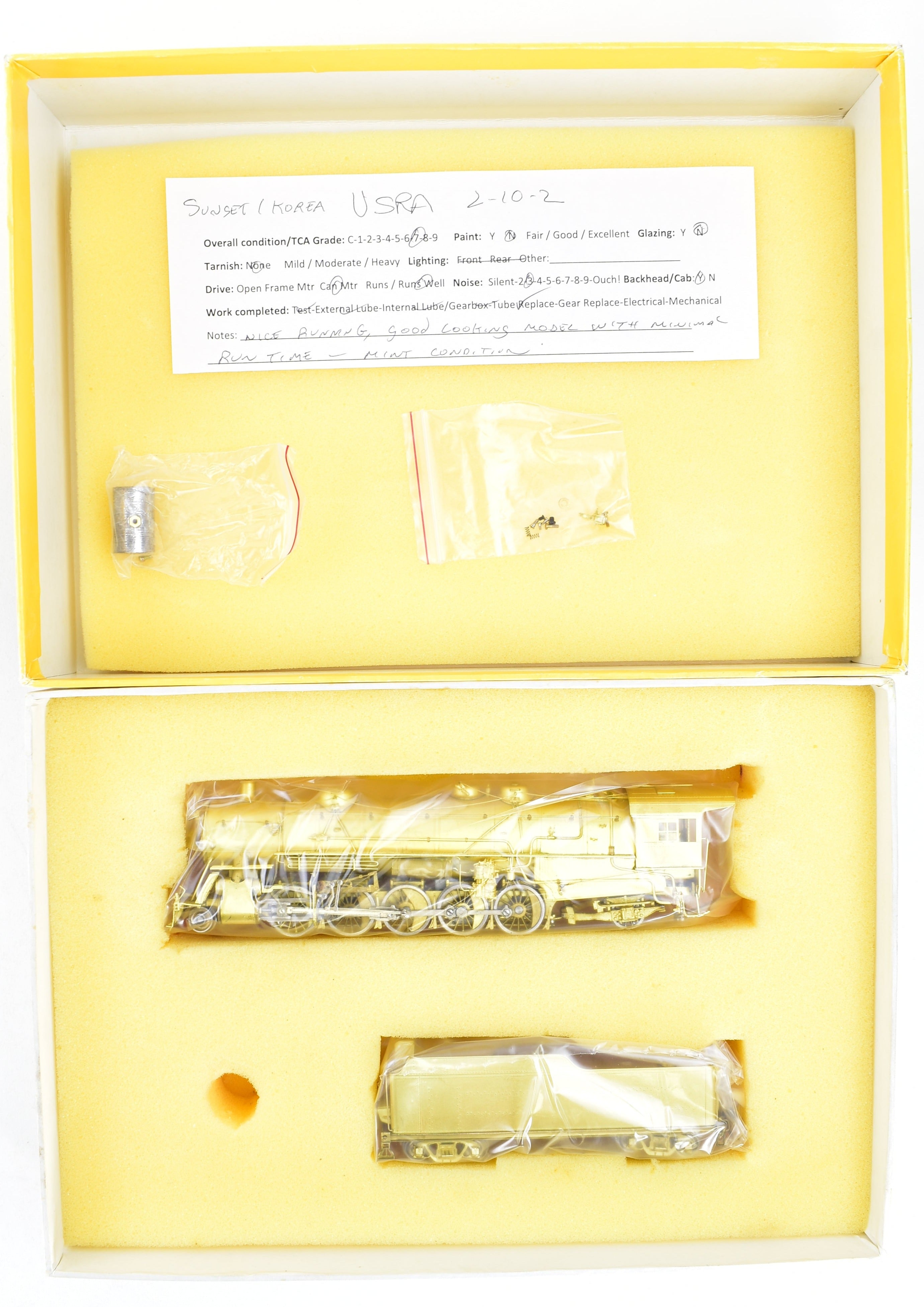 HO Scale Brass USRA Heavy 2-10-2 Model by Sunset Models