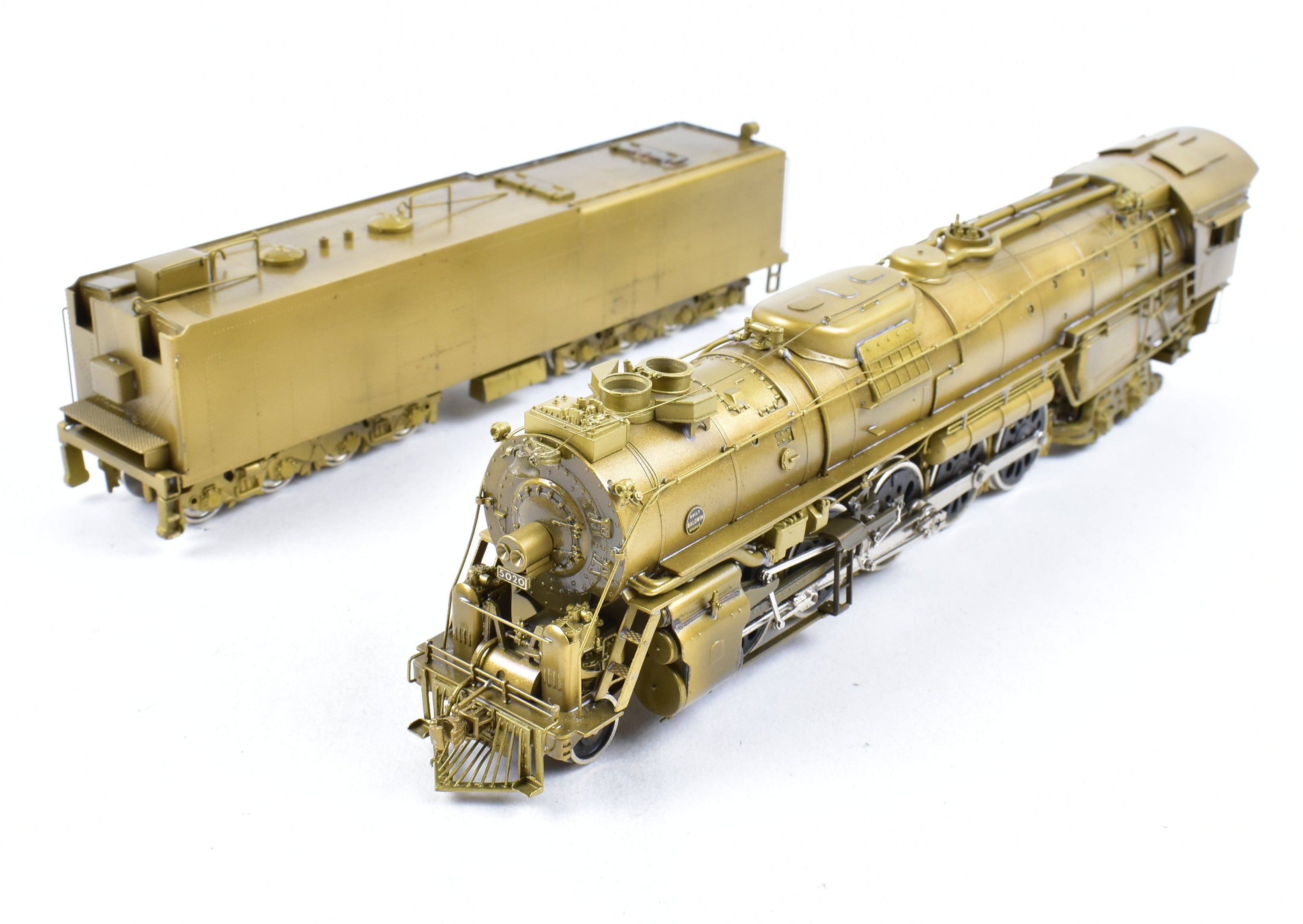 1982 HO Brass PFM - United ATSF Santa Fe 2-10-4 Late Version #5020 in ReBoxx